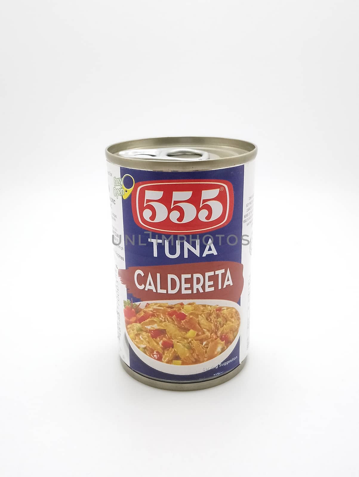 MANILA, PH - SEPT 25 - 555 tuna caldereta can on September 25, 2020 in Manila, Philippines.