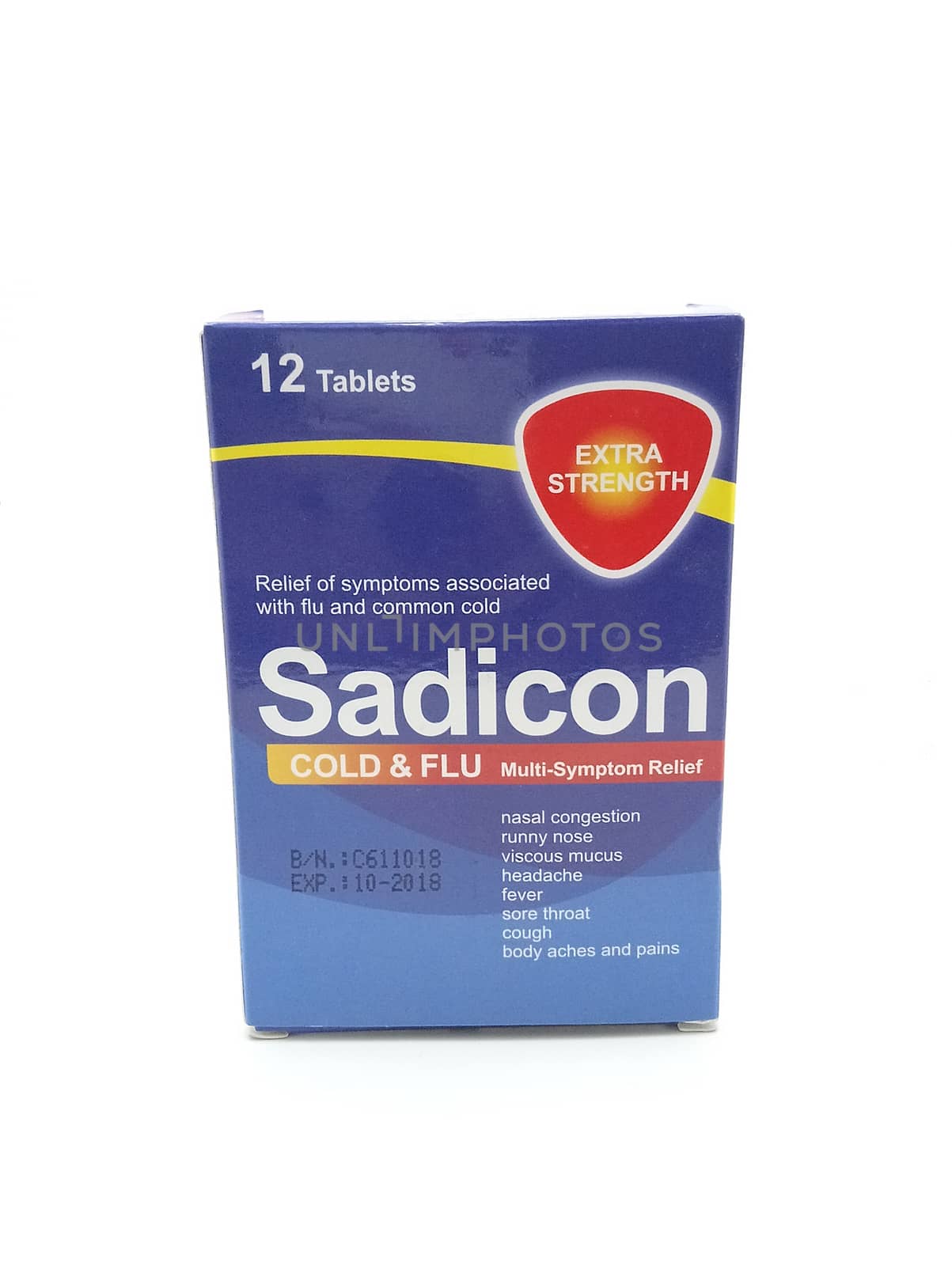 Sadicon cold and flu tablets box in Manila, Philippines by imwaltersy