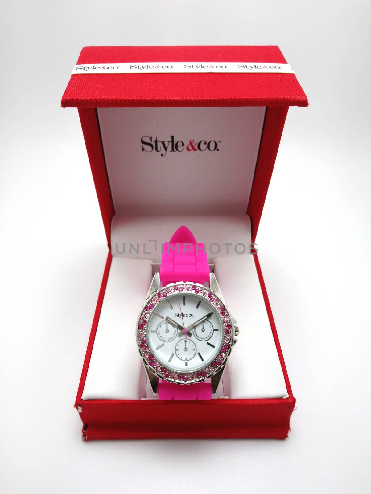 Style and co ladies wrist watch at red box in Manila, Philippine by imwaltersy