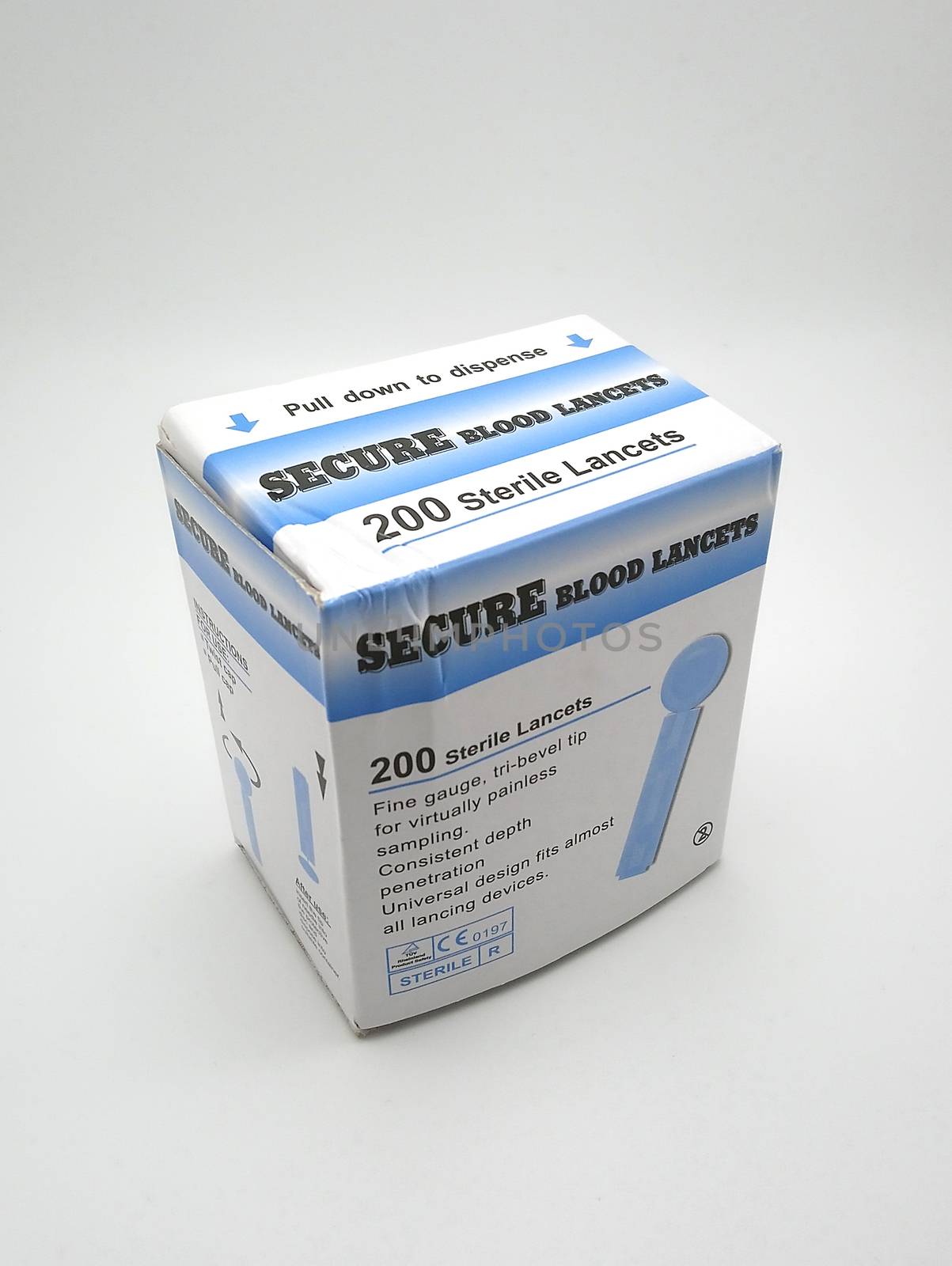 MANILA, PH - SEPT 25 - Secure blood sterile lancets on September 25, 2020 in Manila, Philippines.