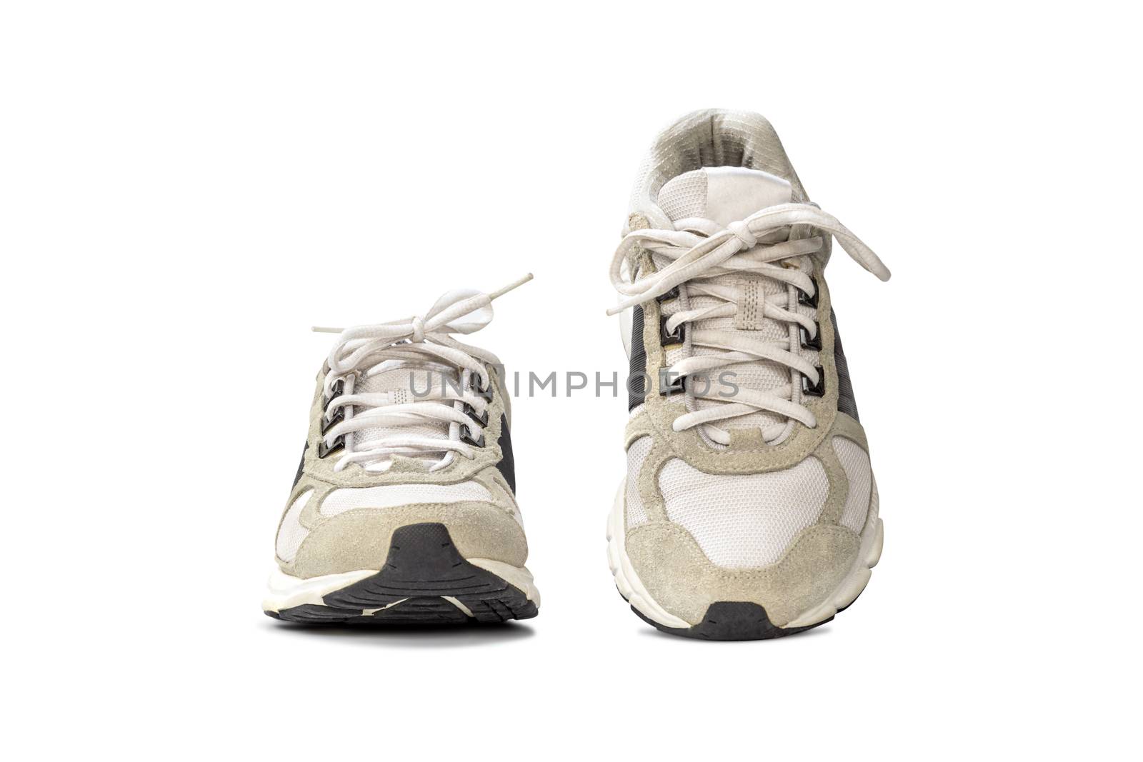 Fashion running sneaker shoes isolated on white background.