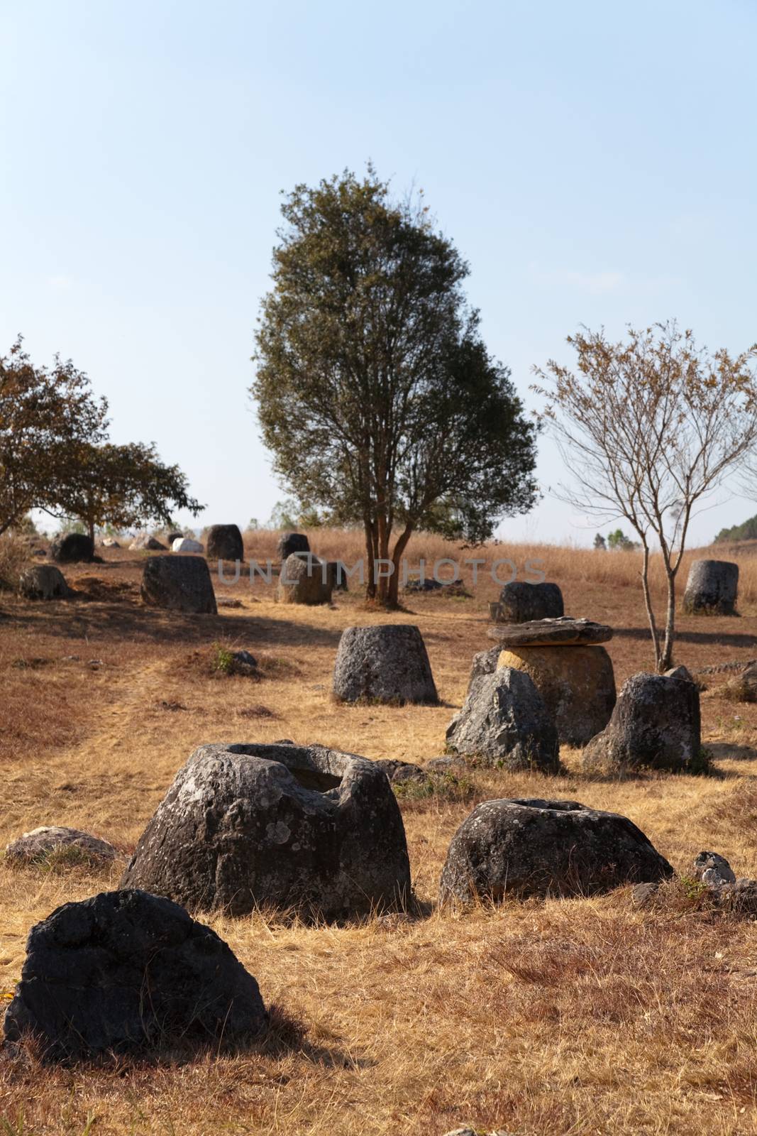 Plain of Jars, Phonsavan Laos mysterious location of stone jars 2000 years old by kgboxford