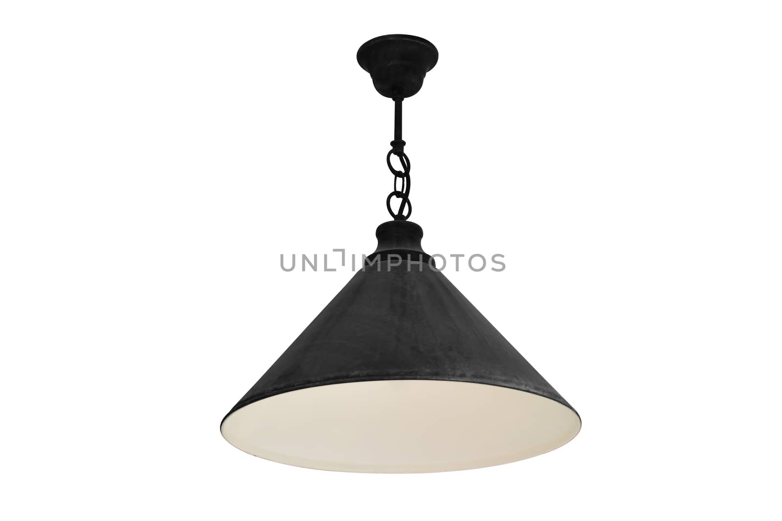 Hanging lamp isolated. by NuwatPhoto