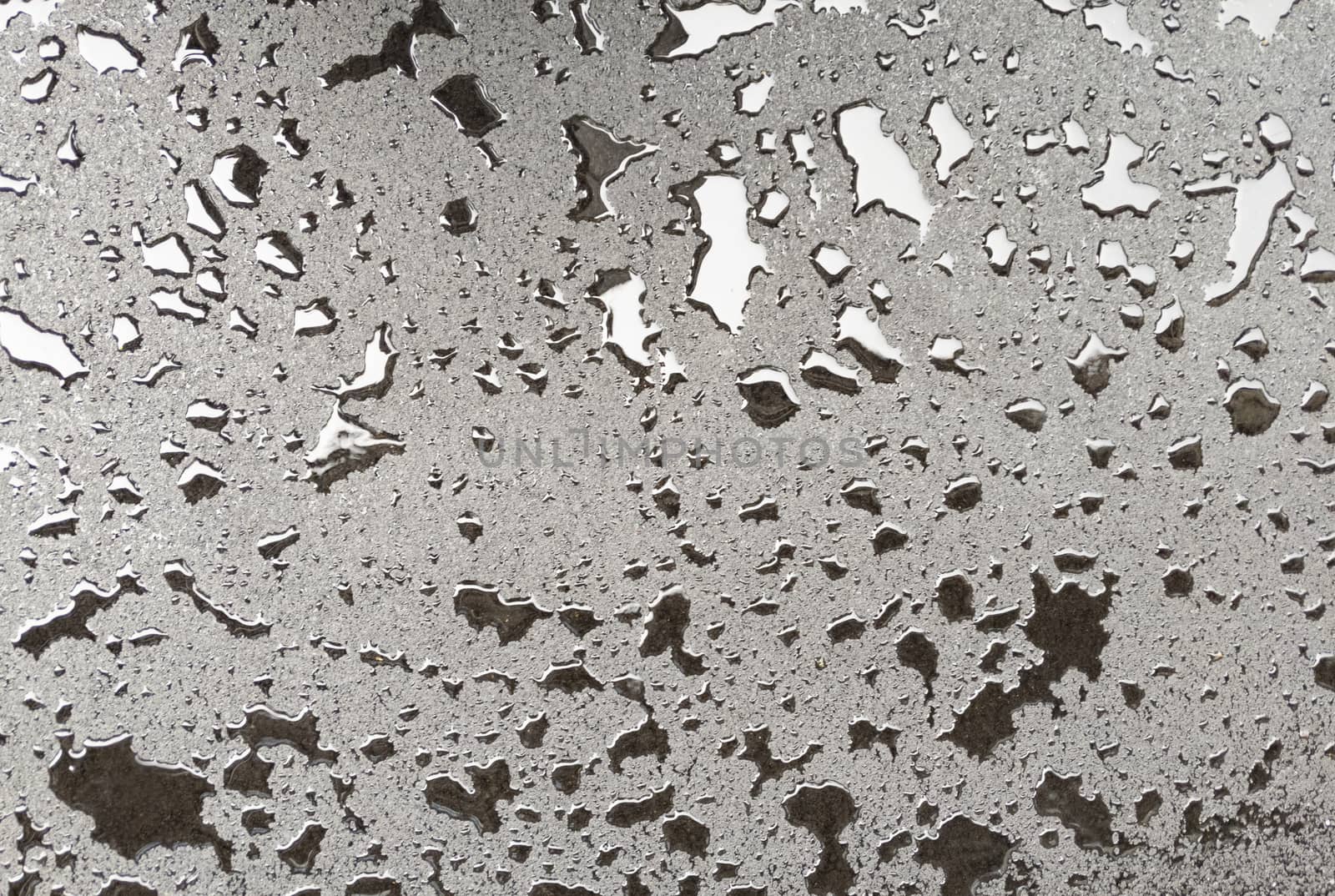 New asphalt after rain. Grunge texture. Stock photography.