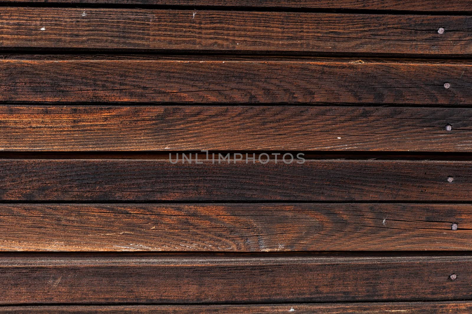 Old brown natural rustic wood background with vertical wooden boards. Space for text.