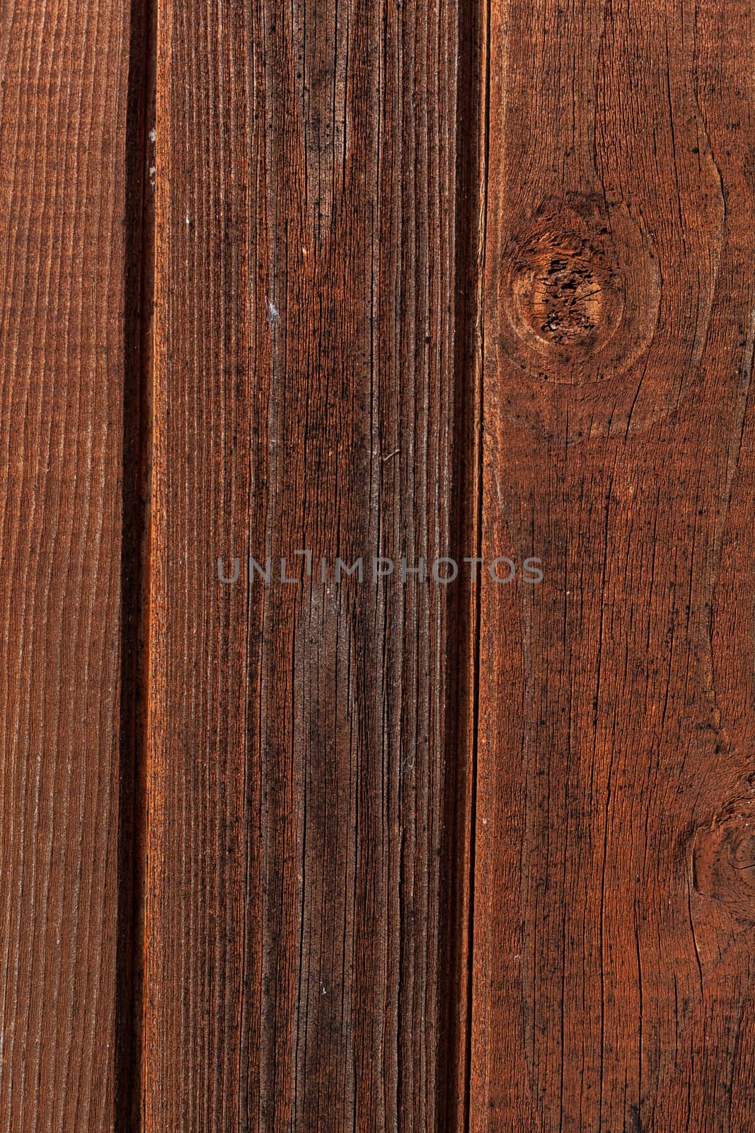 Old brown natural rustic wood background with vertical wooden boards. Space for text.