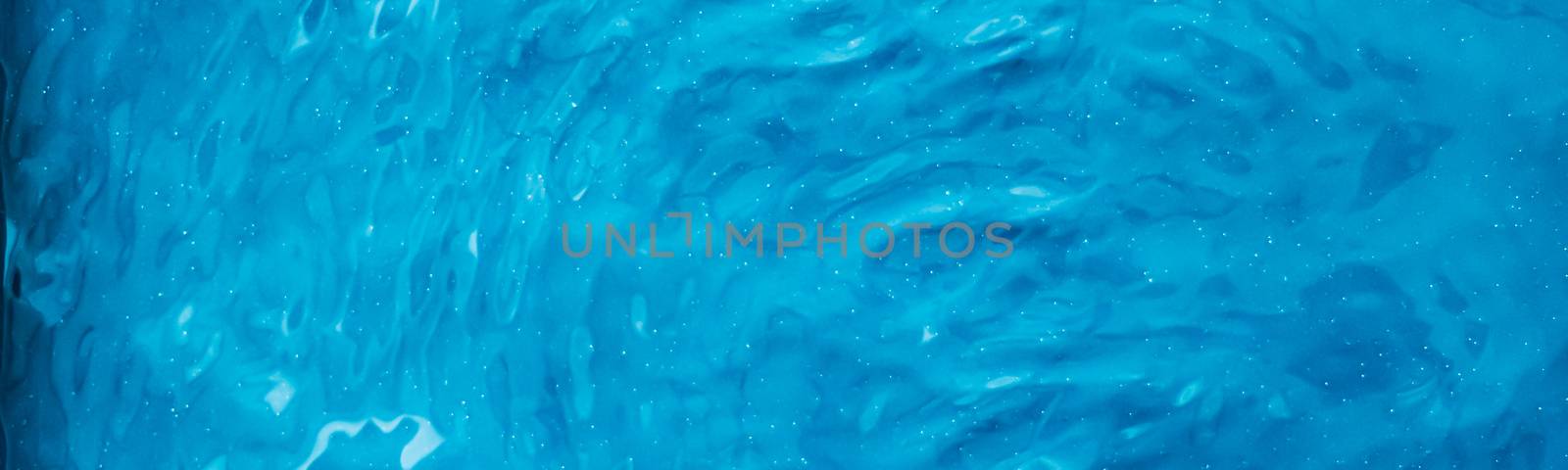 Blue water texture as abstract background, swimming pool and waves design by Anneleven