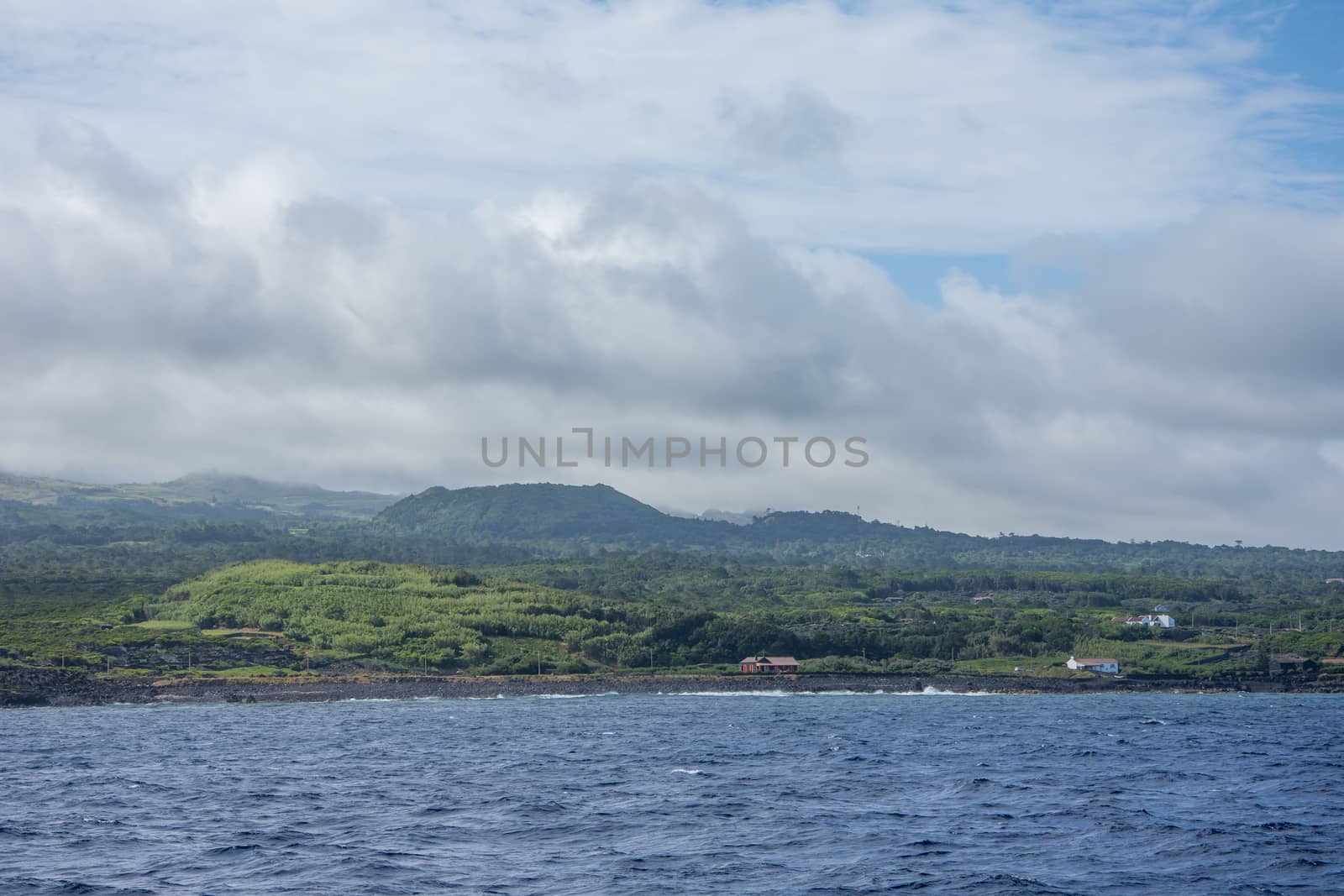 Walk on the Azores archipelago. Discovery of the island of Pico, Azores. Portugal. Madalena