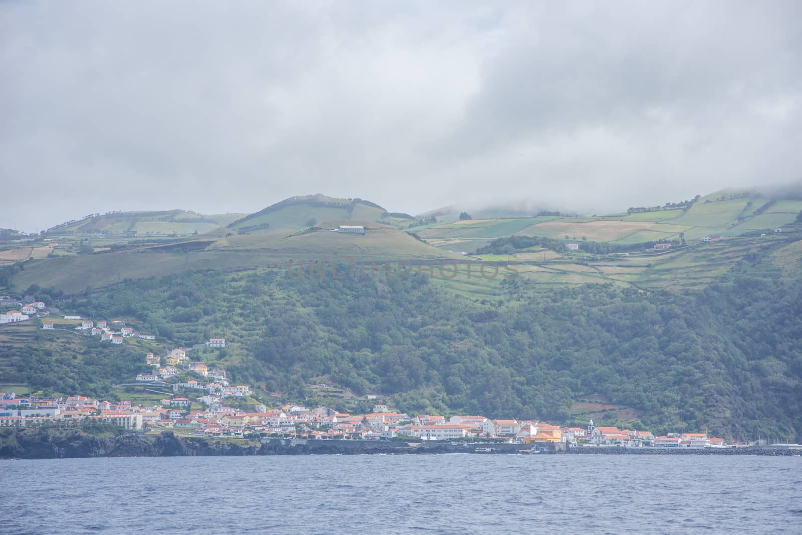 Walk on the Azores archipelago. Discovery of the island of sao jorge, Azores. Portugal , Velas