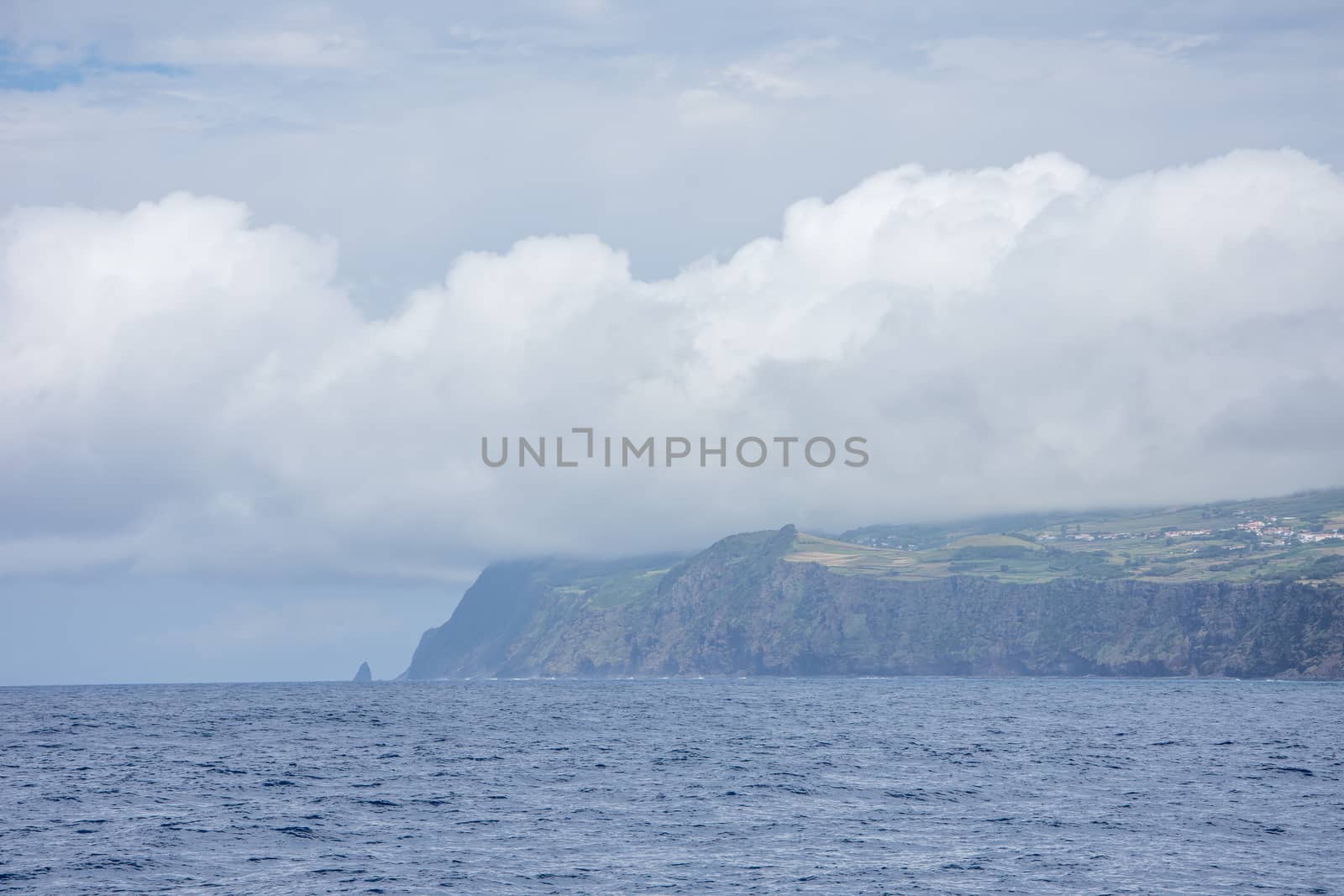 Walk on the Azores archipelago. Discovery of the island of sao jorge, Azores. Portugal , Velas