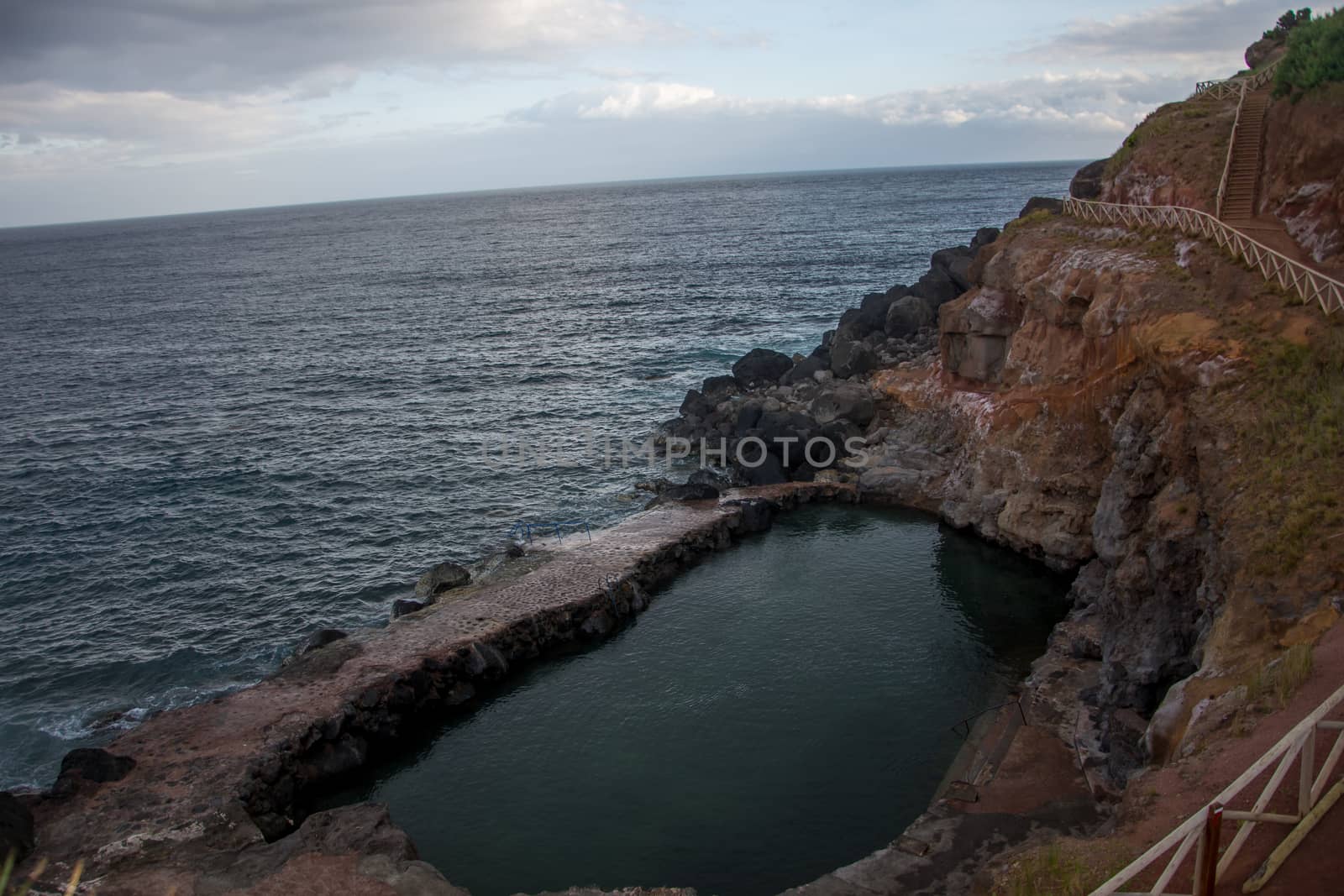 Walk on the Azores archipelago. Discovery of the island of sao jorge, Azores. Portugal , Velas