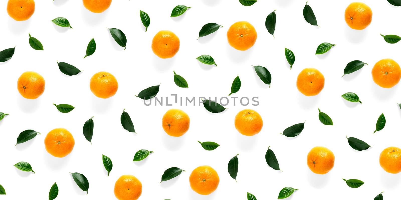 Isolated tangerine citrus collection background with leaves. Whole tangerines or mandarin orange fruits isolated on white background. mandarine orange background not pattern