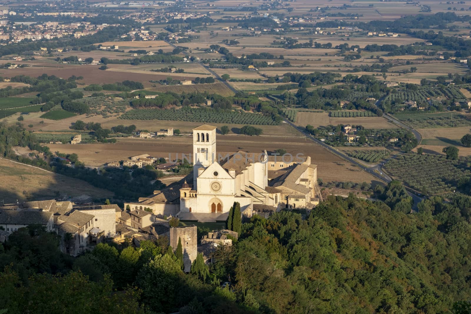 Panoramic view of Assisi, in the Province of Perugia, in the Umbria region of Italy by Tjeerdkruse