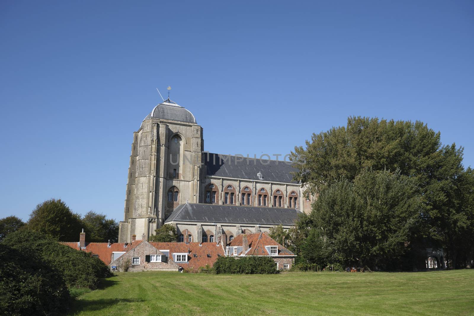 Grote Kerk or Church in the city of Veere, The Netherlands.
