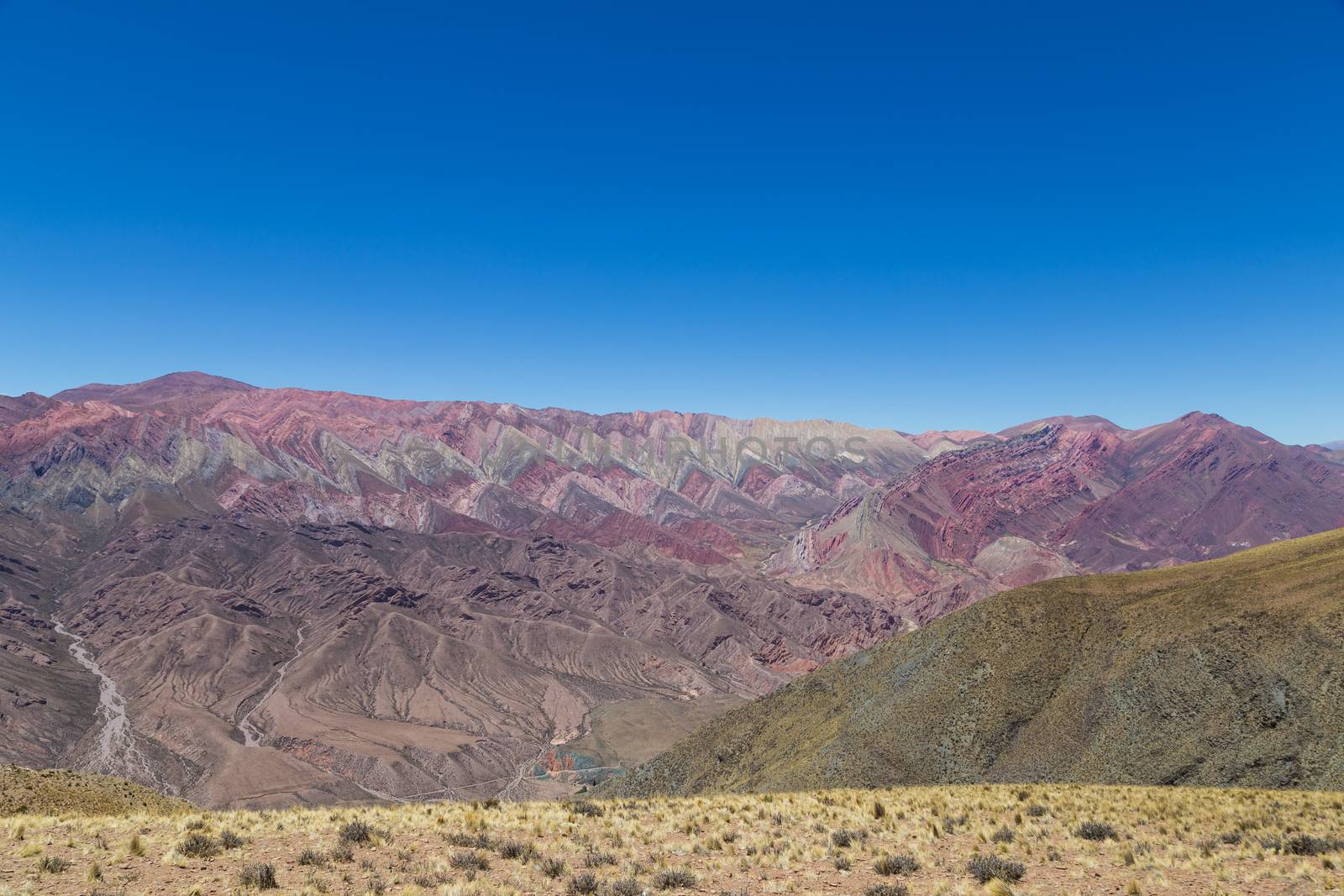 Mountain of fourteen colors, Quebrada de Humahuaca in the Northwest of Argentina