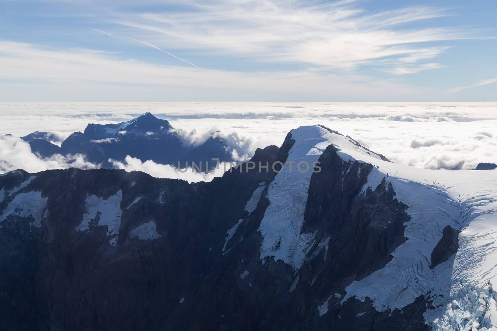 Aerial view Mount Aspiring National Park by oliverfoerstner