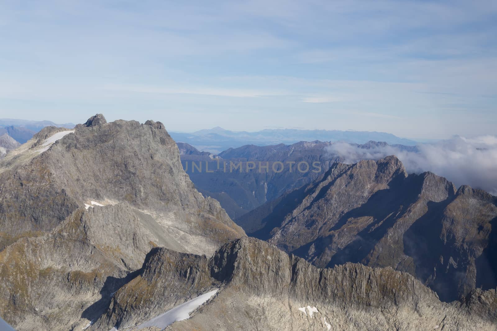 Aerial view Mount Aspiring National Park by oliverfoerstner