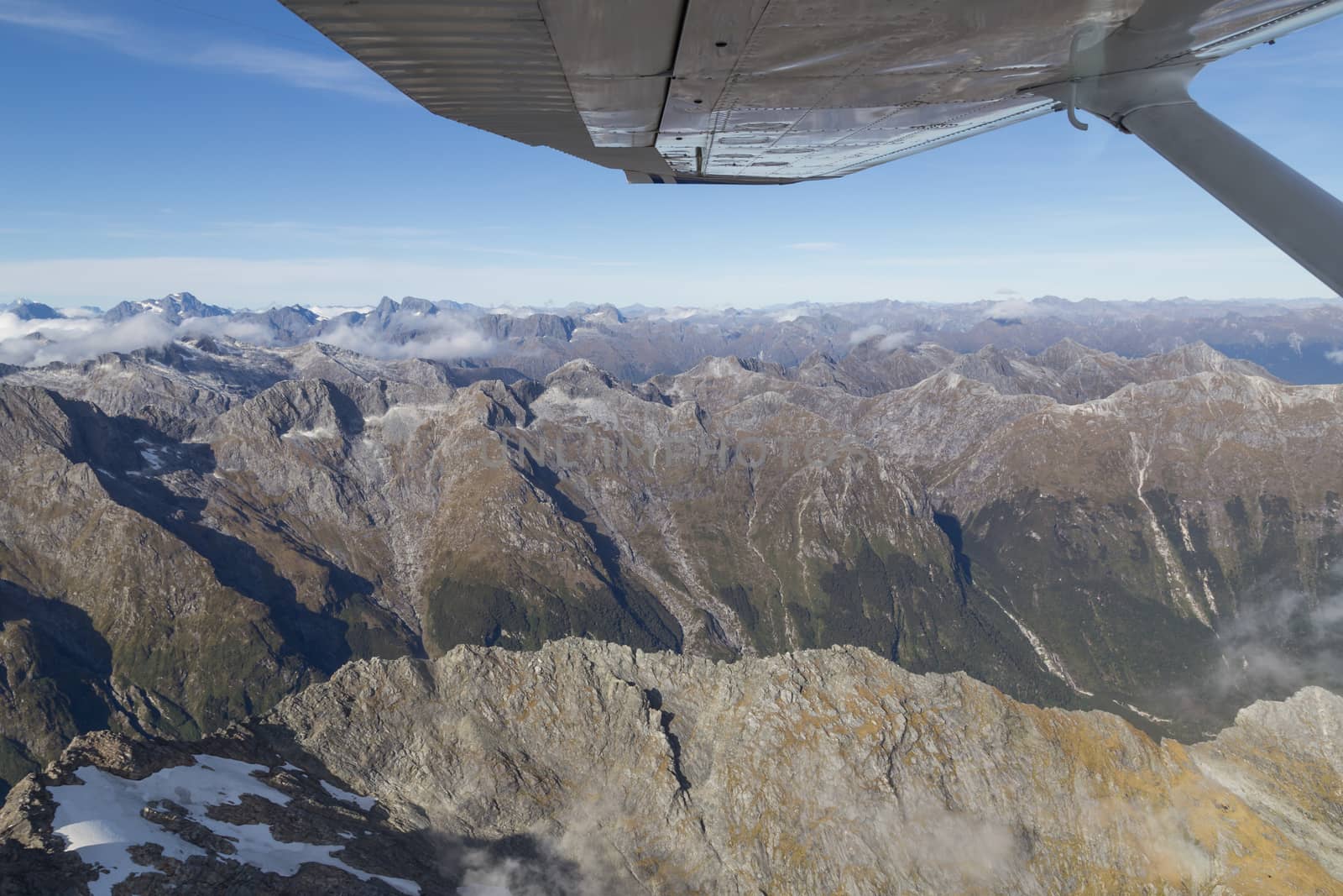 Aerial view Mount Aspiring National Park by oliverfoerstner