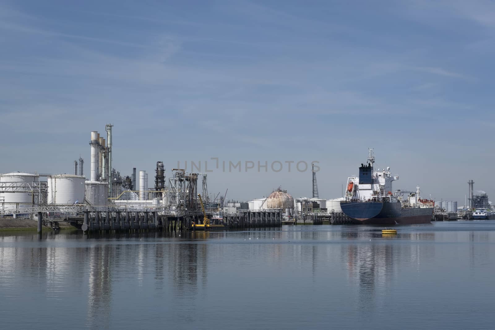 Oil And Gas Industry. Industrial. Ship carrying gas by Tjeerdkruse