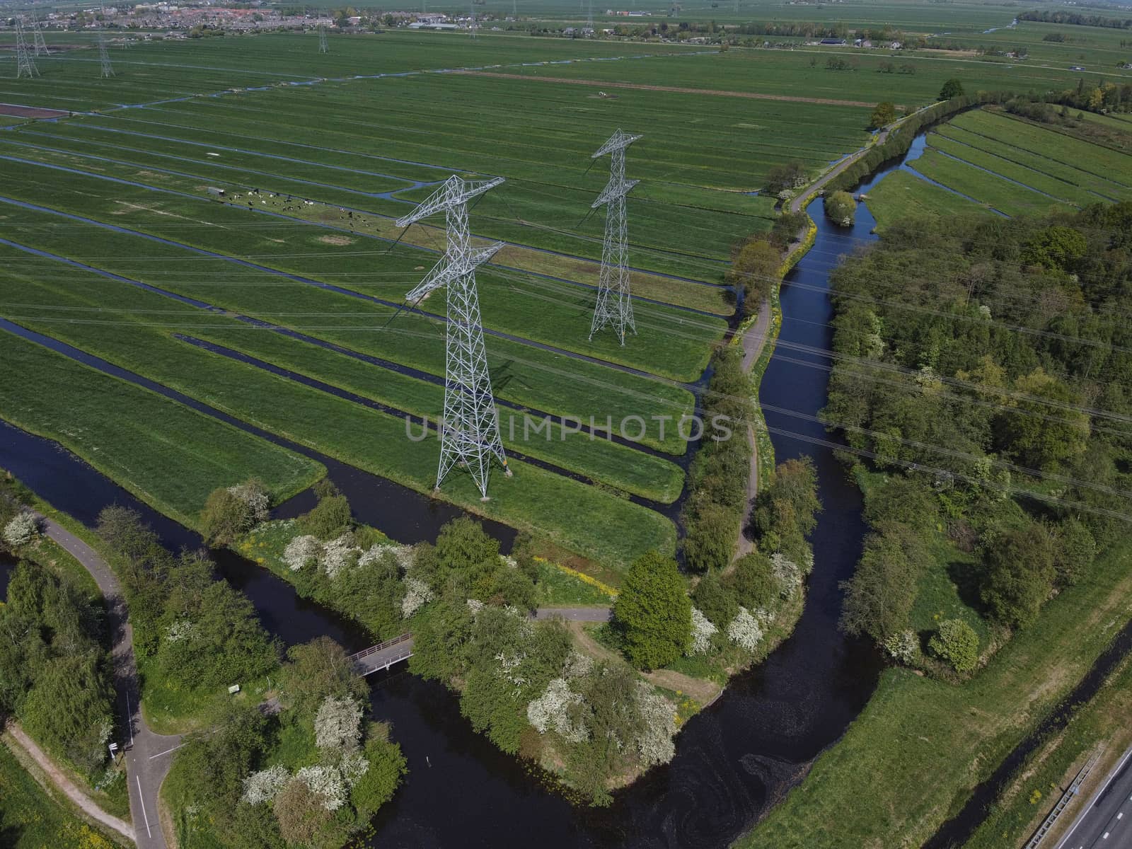 Electrical Transmission Towers the netherlands by Tjeerdkruse