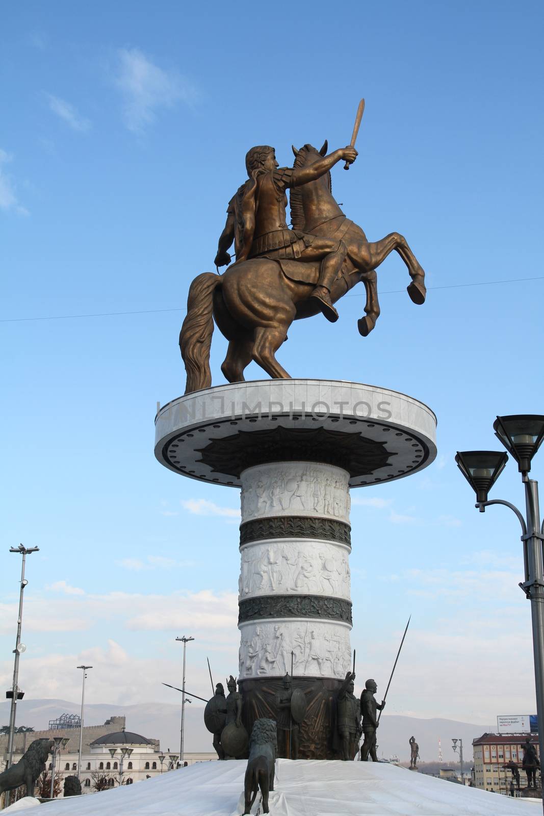 Alexander the Great monument in Skopje, Macedonia