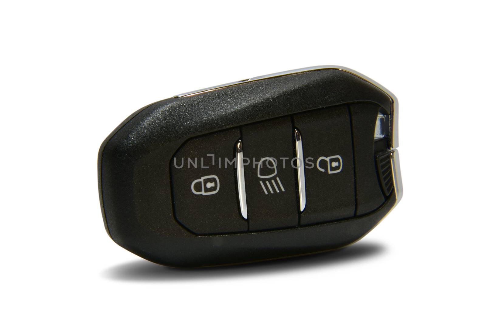 Car key isolated on white background