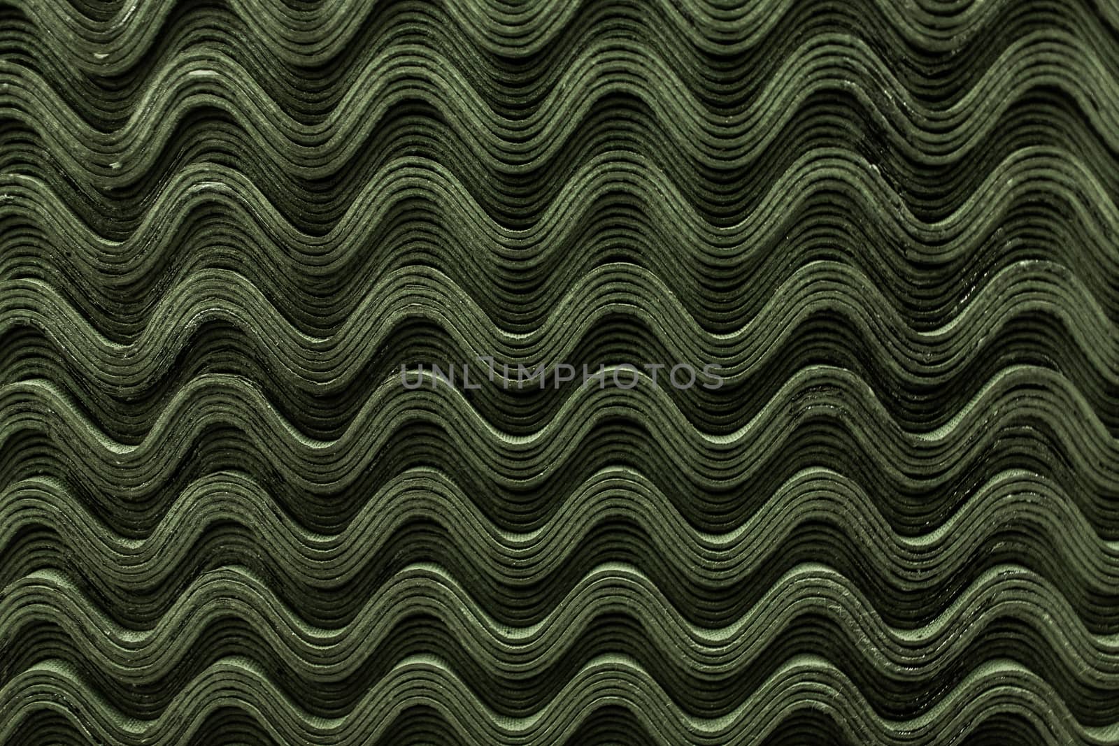 Roof green slate tiles pattern wave texture by primipil