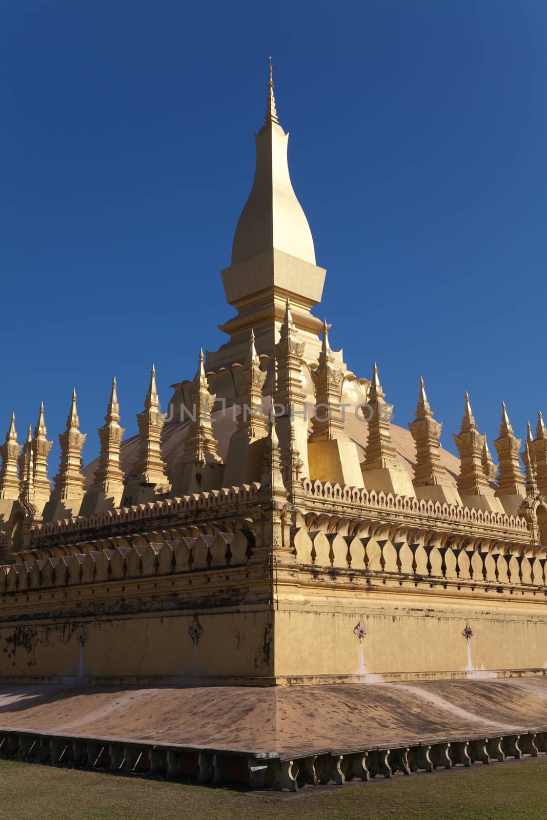 That Luang temple, Vientiane, Laos, Buddhist golden temple  by kgboxford