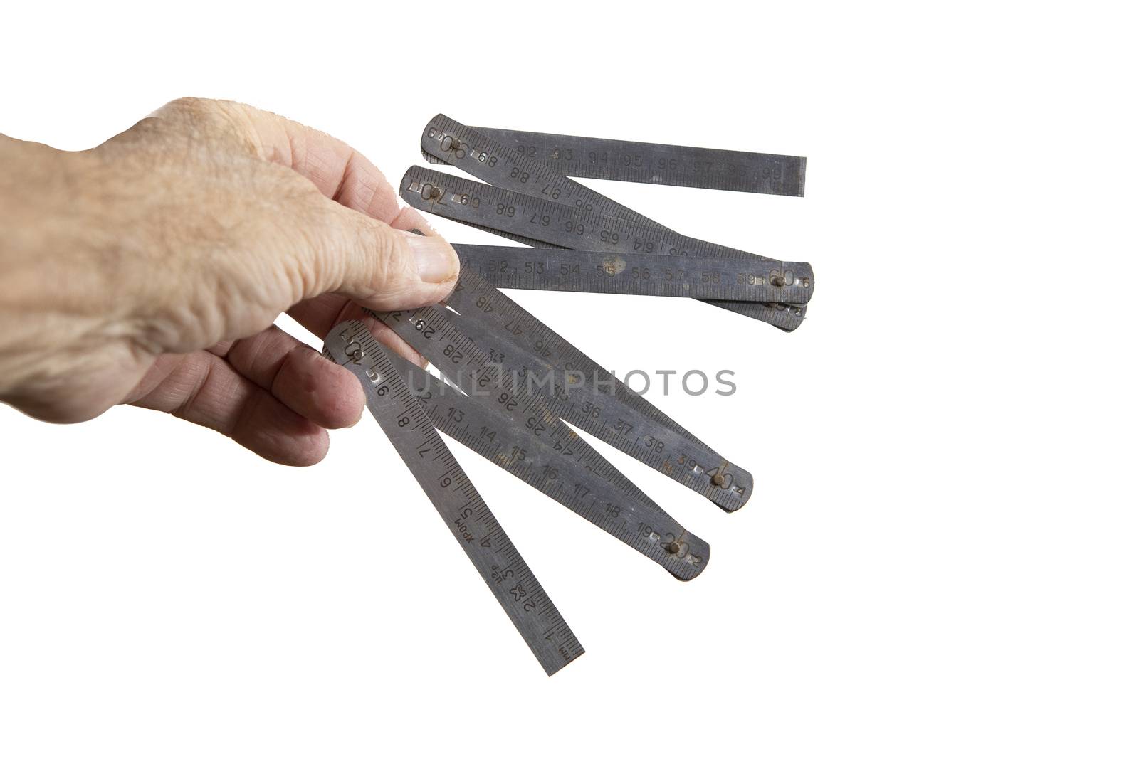 Folding Metal Meter against white background by ben44
