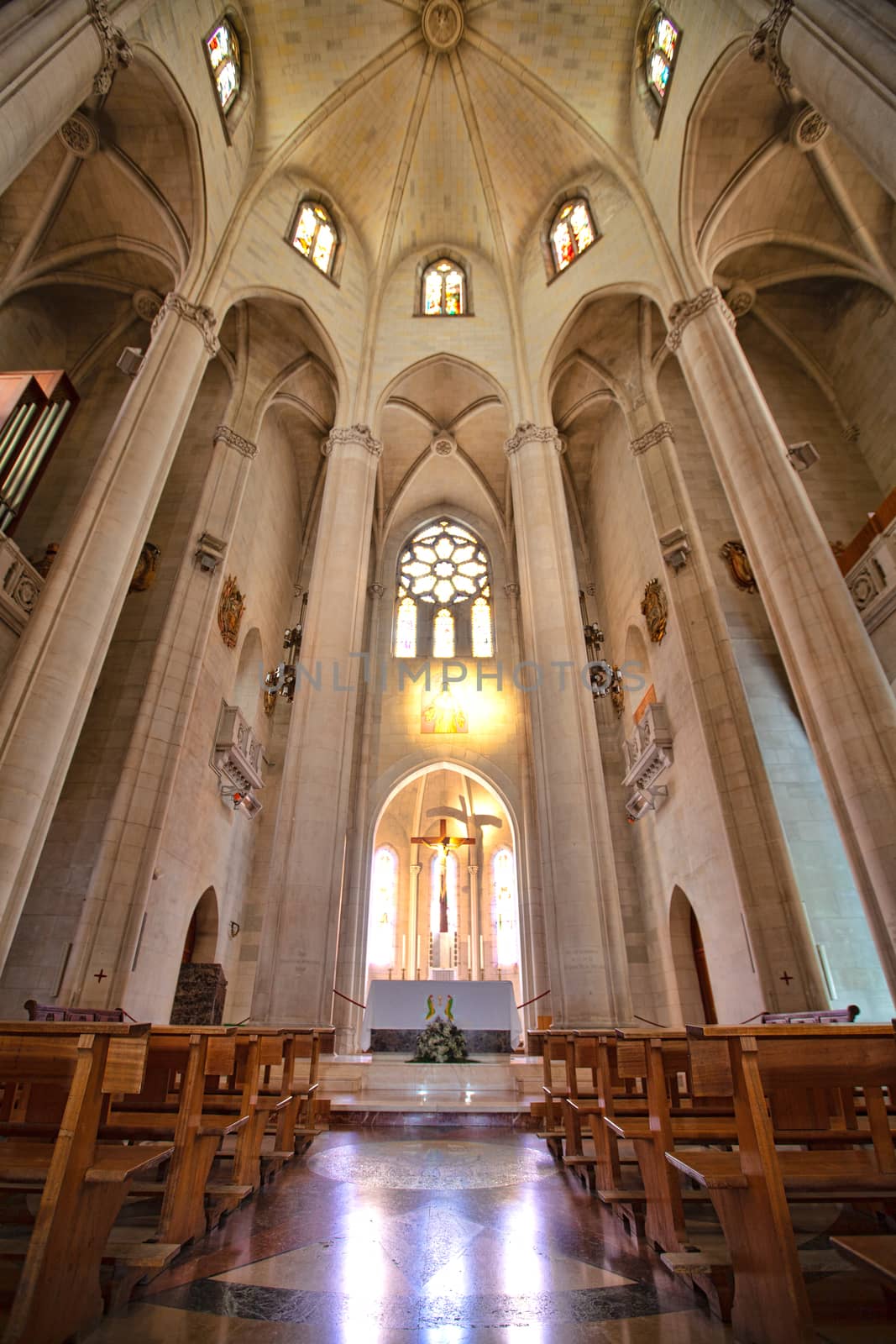 Altar of Basilica de Tibidabo, Barcelona, Spain by vlad-m