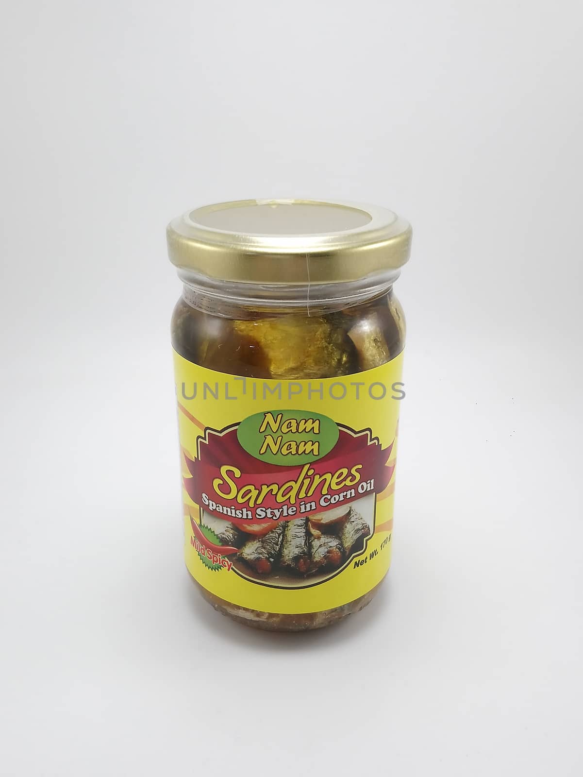 Nam nam sardines Spanish style in corn oil in Manila, Philippine by imwaltersy