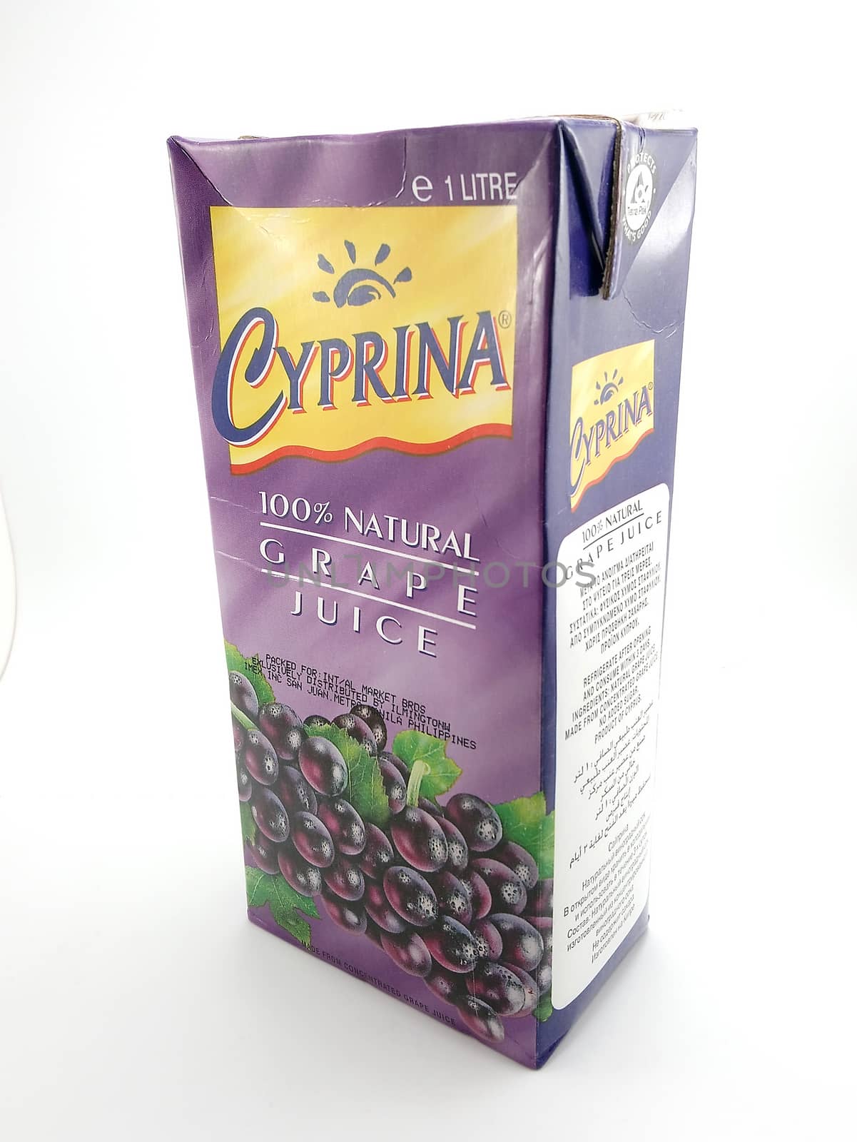 MANILA, PH - SEPT 25 - Cyprina grape juice on September 25, 2020 in Manila, Philippines.