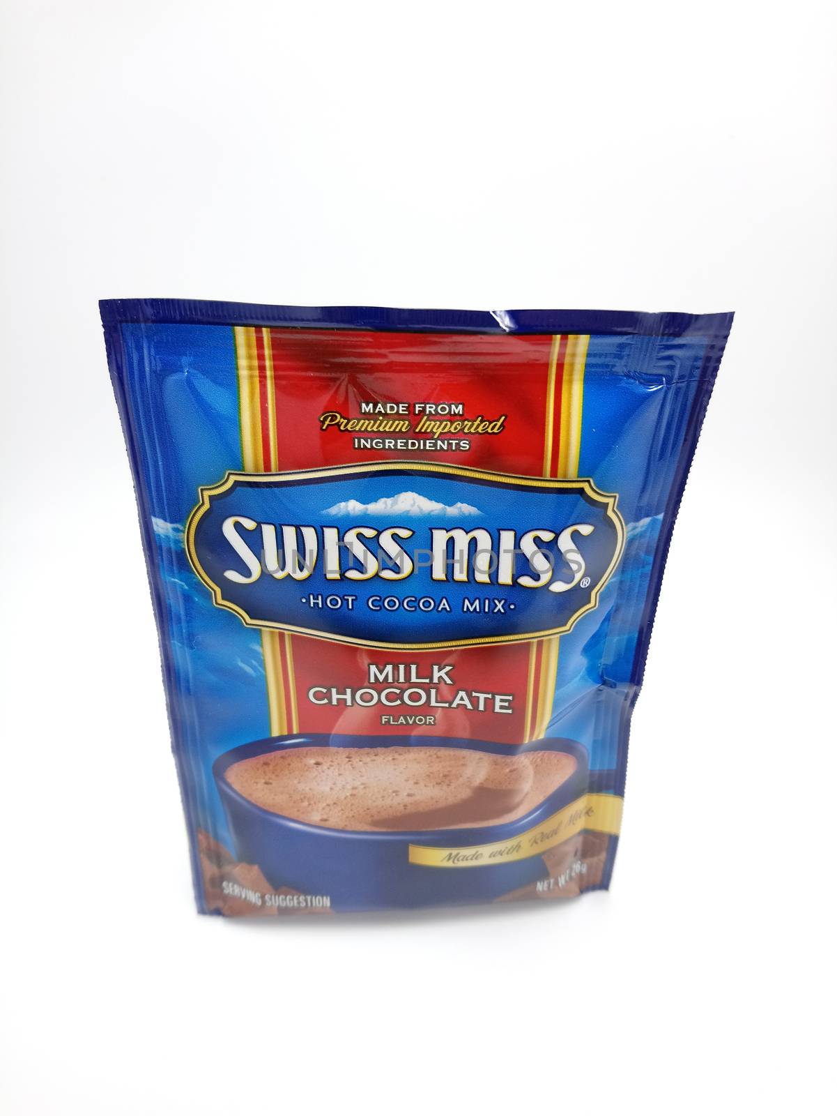 MANILA, PH - SEPT 25 - Swiss miss hot cocoa drink milk chocolate on September 25, 2020 in Manila, Philippines.