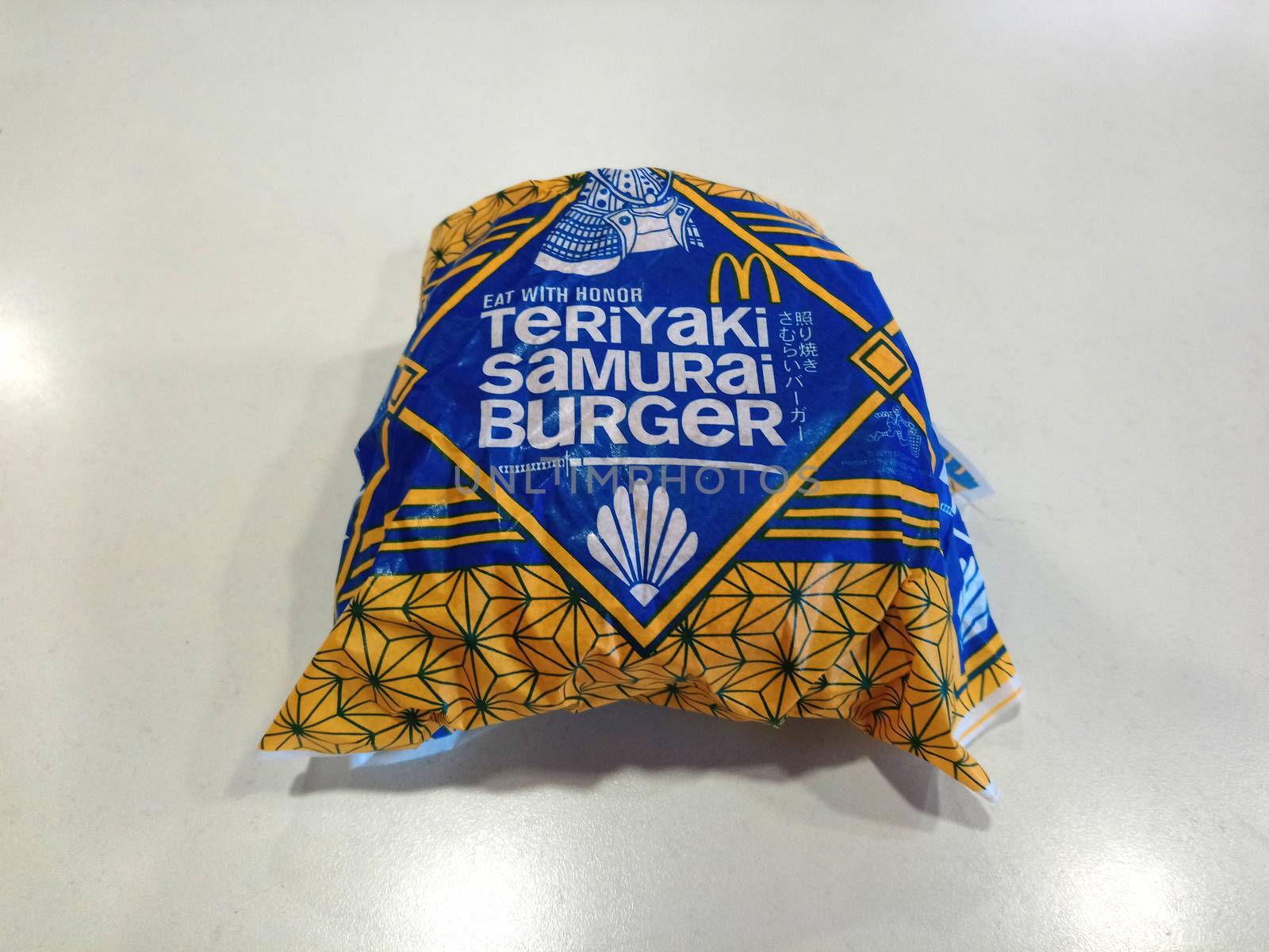 Mcdonalds teriyaki samurai burger in Manila, Philippines by imwaltersy