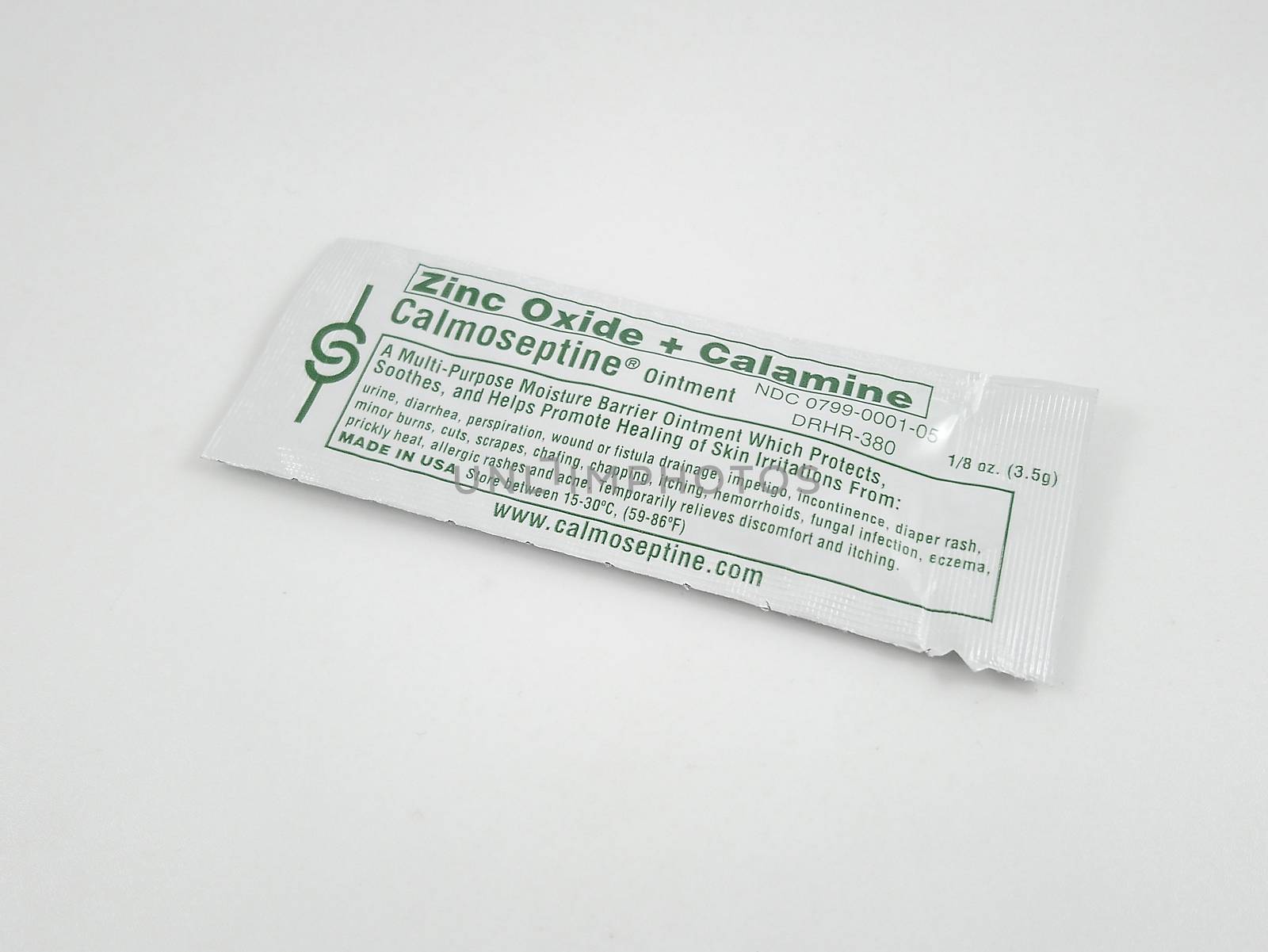 MANILA, PH - SEPT 25 - Zinc oxide plus calamine calmoseptine ointment on September 25, 2020 in Manila, Philippines.