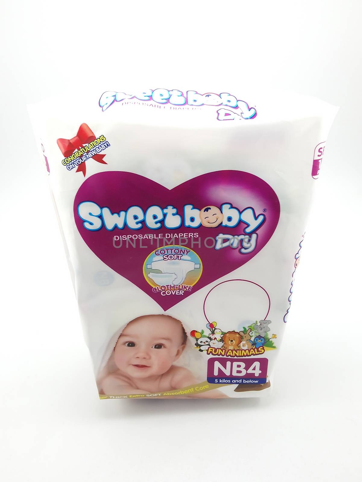 MANILA, PH - SEPT 25 - Sweet baby diaper on September 25, 2020 in Manila, Philippines.