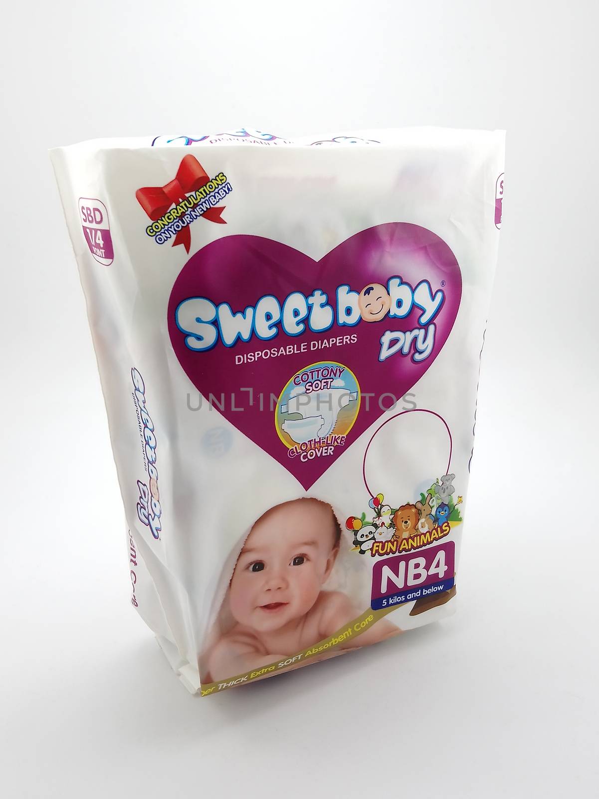 MANILA, PH - SEPT 25 - Sweet baby disposable dry diaper on September 25, 2020 in Manila, Philippines.