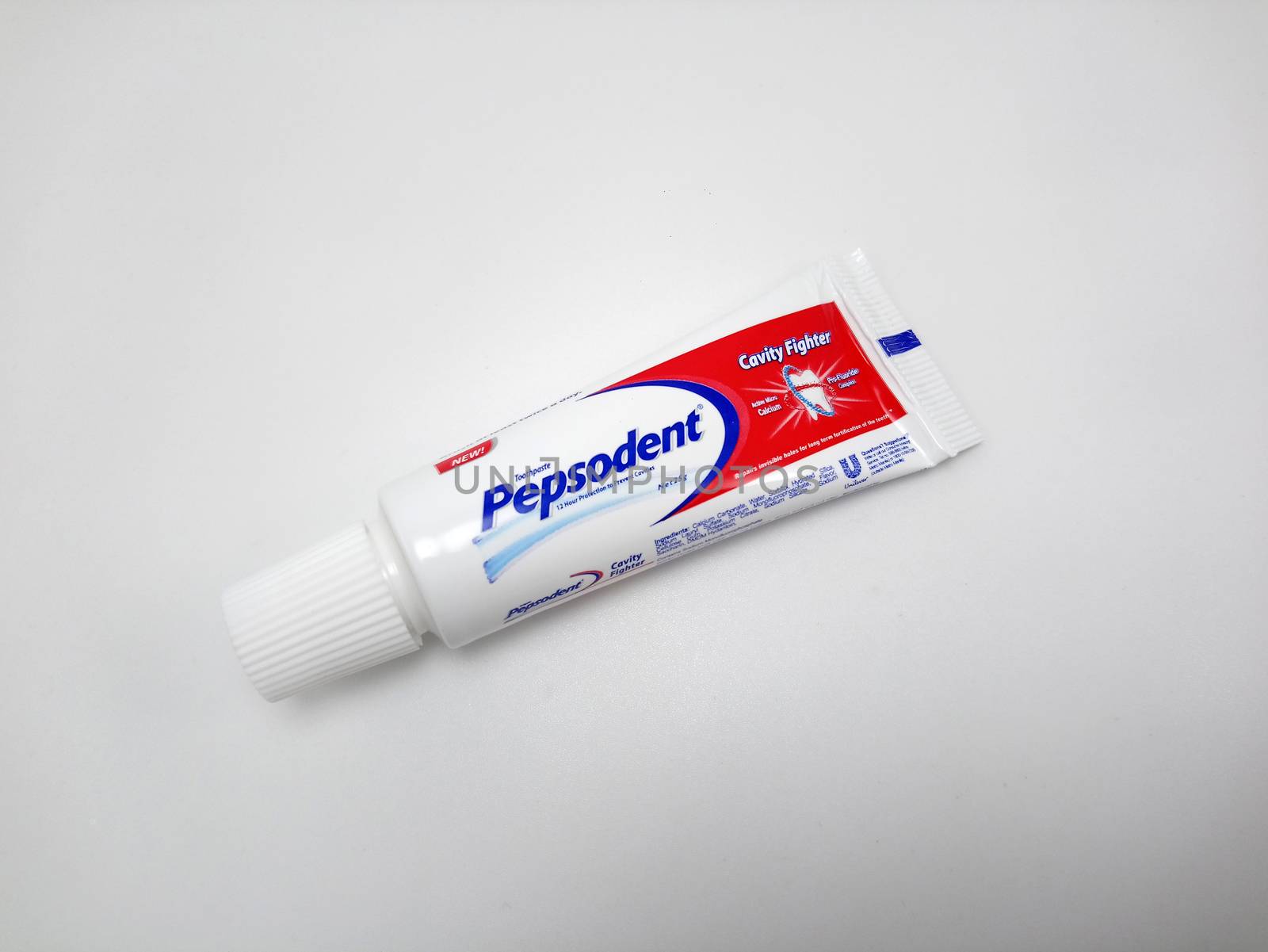 MANILA, PH - SEPT 25 - Pepsodent toothpaste tube on September 25, 2020 in Manila, Philippines.