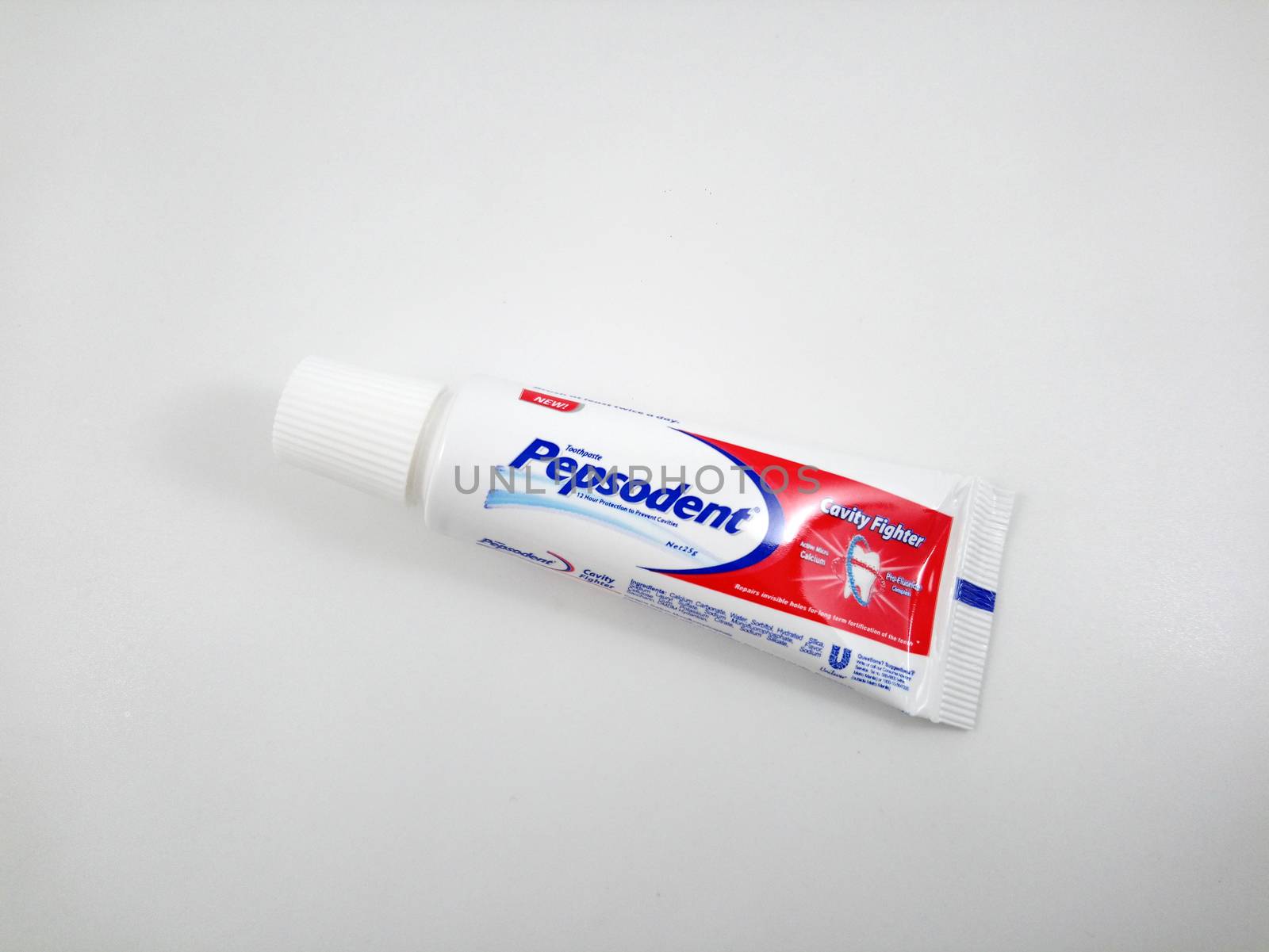MANILA, PH - SEPT 25 - Pepsodent toothpaste tube on September 25, 2020 in Manila, Philippines.