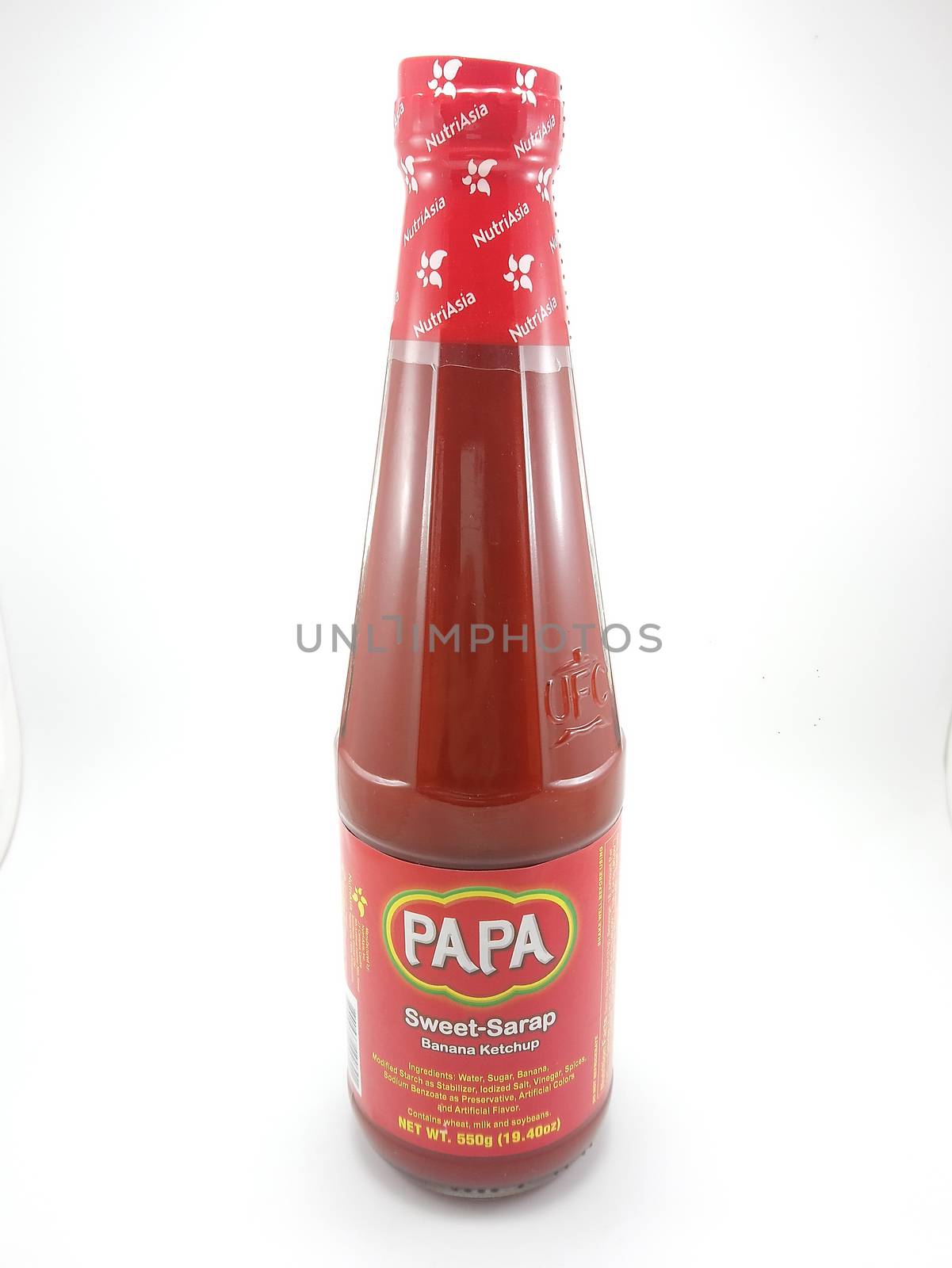 MANILA, PH - SEPT 25 - Papa banana ketchup bottle on September 25, 2020 in Manila, Philippines.