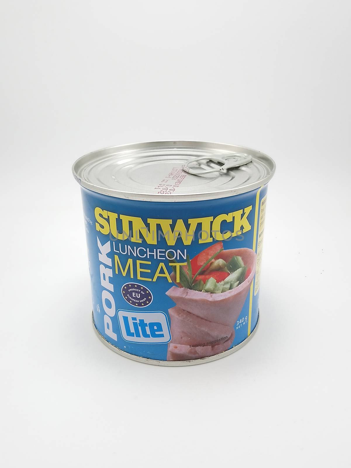 MANILA, PH - SEPT 25 - Sunwick pork luncheon meat lite on September 25, 2020 in Manila, Philippines.
