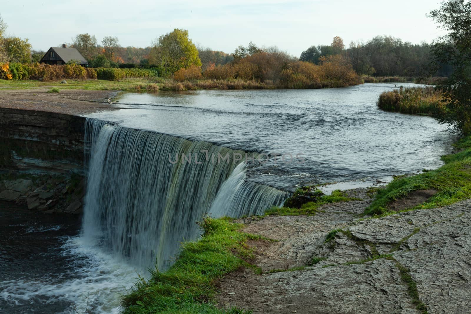 Jagala waterfall in autumn, Estonia