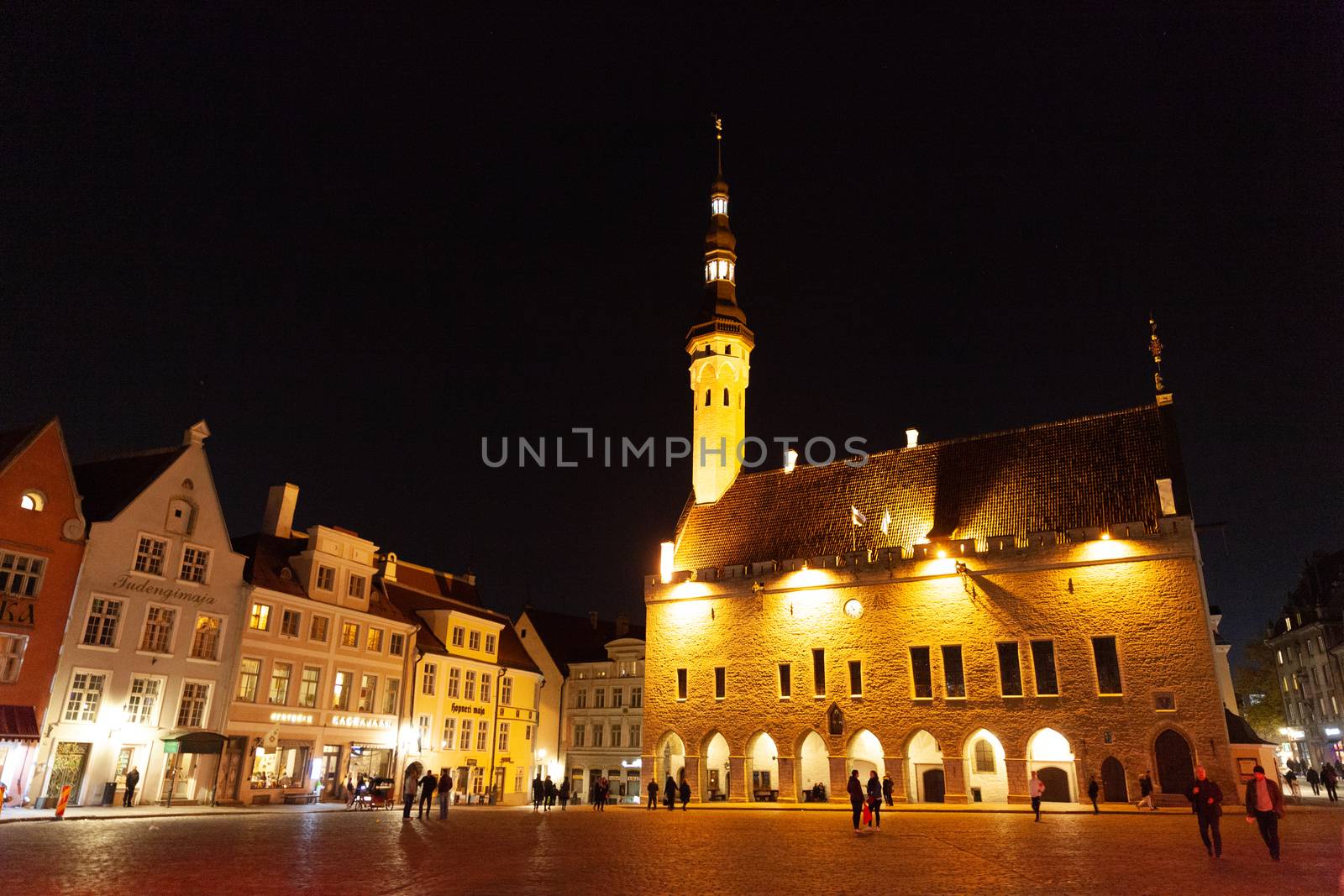 Tallinn, Estonia - October 2018: Raekoja plats