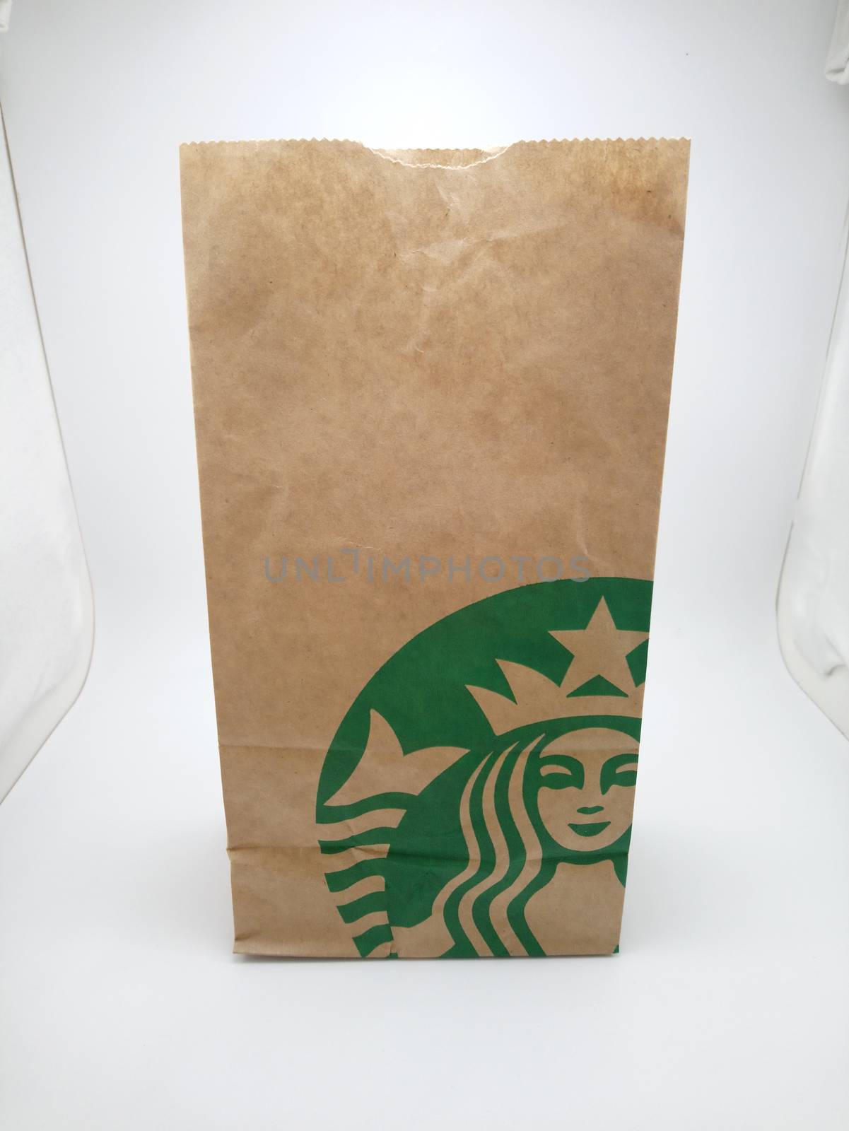 Starbucks brown bag in Manila, Philippines by imwaltersy