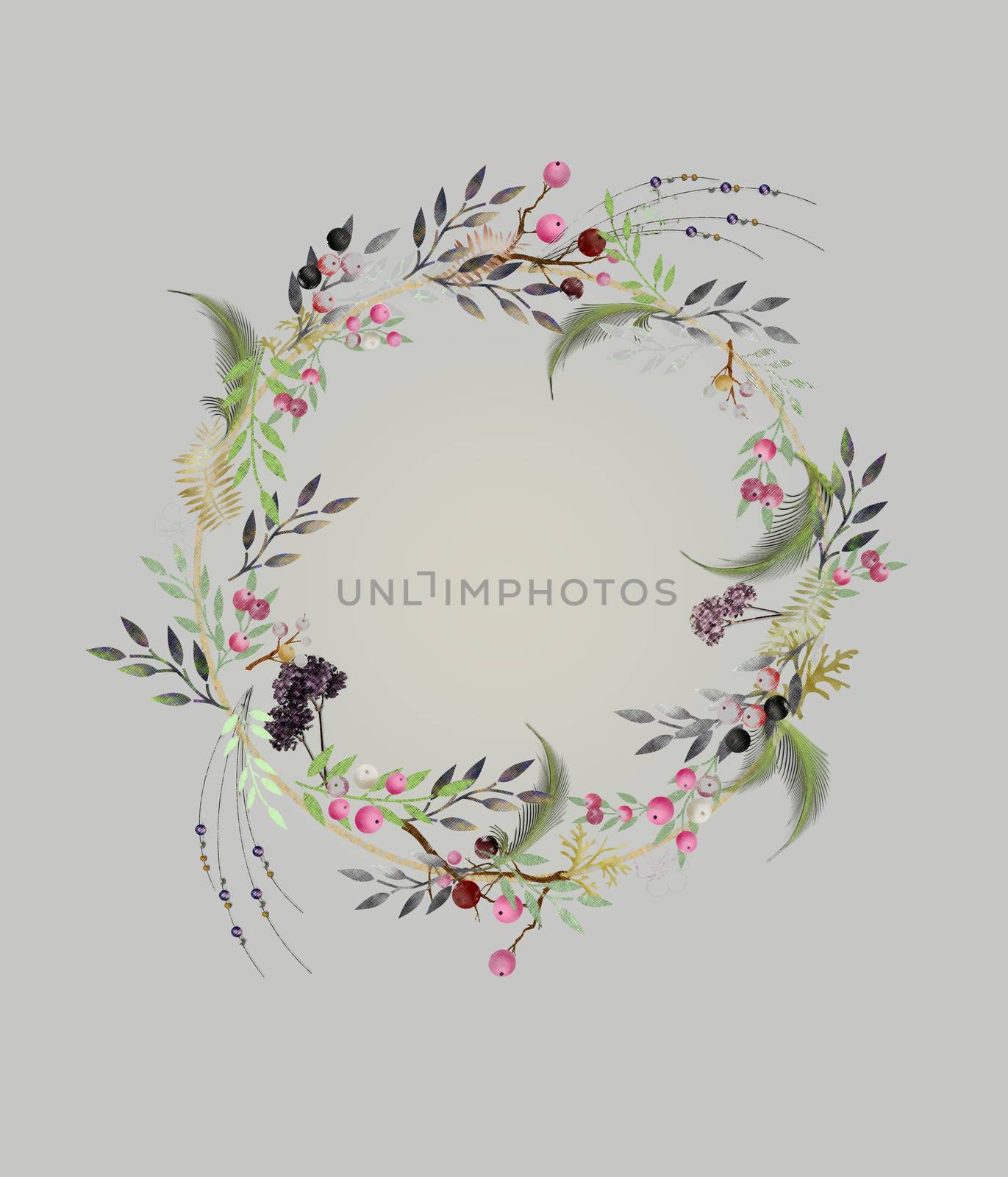 Minimalist Style Floral Arrangement. Vintage Wedding Decor. Botanical Illustration Isolated on pastel backgound.
