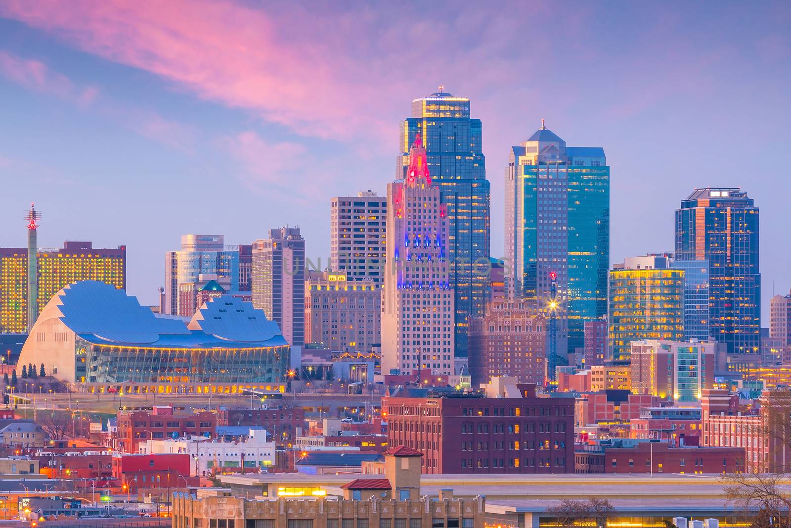 View of Kansas City skyline in Missouri by f11photo