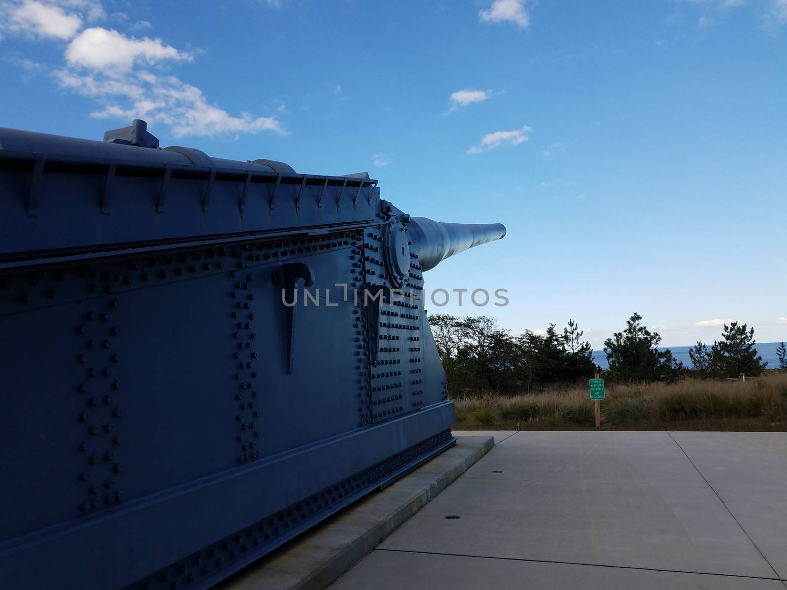 large metal artillery gun in Lewes, Delaware by stockphotofan1