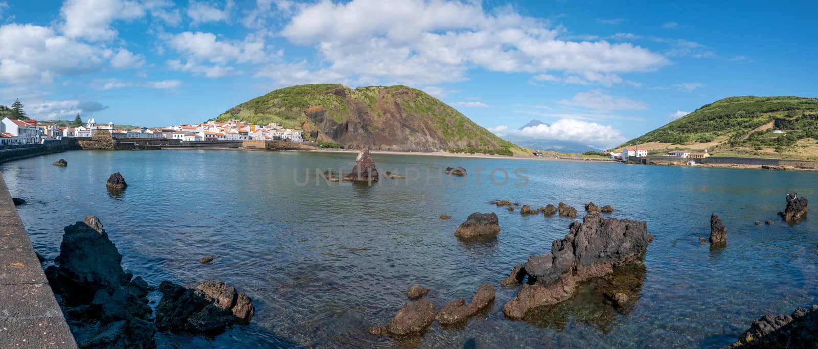 Walk on the Azores archipelago. Discovery of the island of Faial, Azores. Portugal. Europe