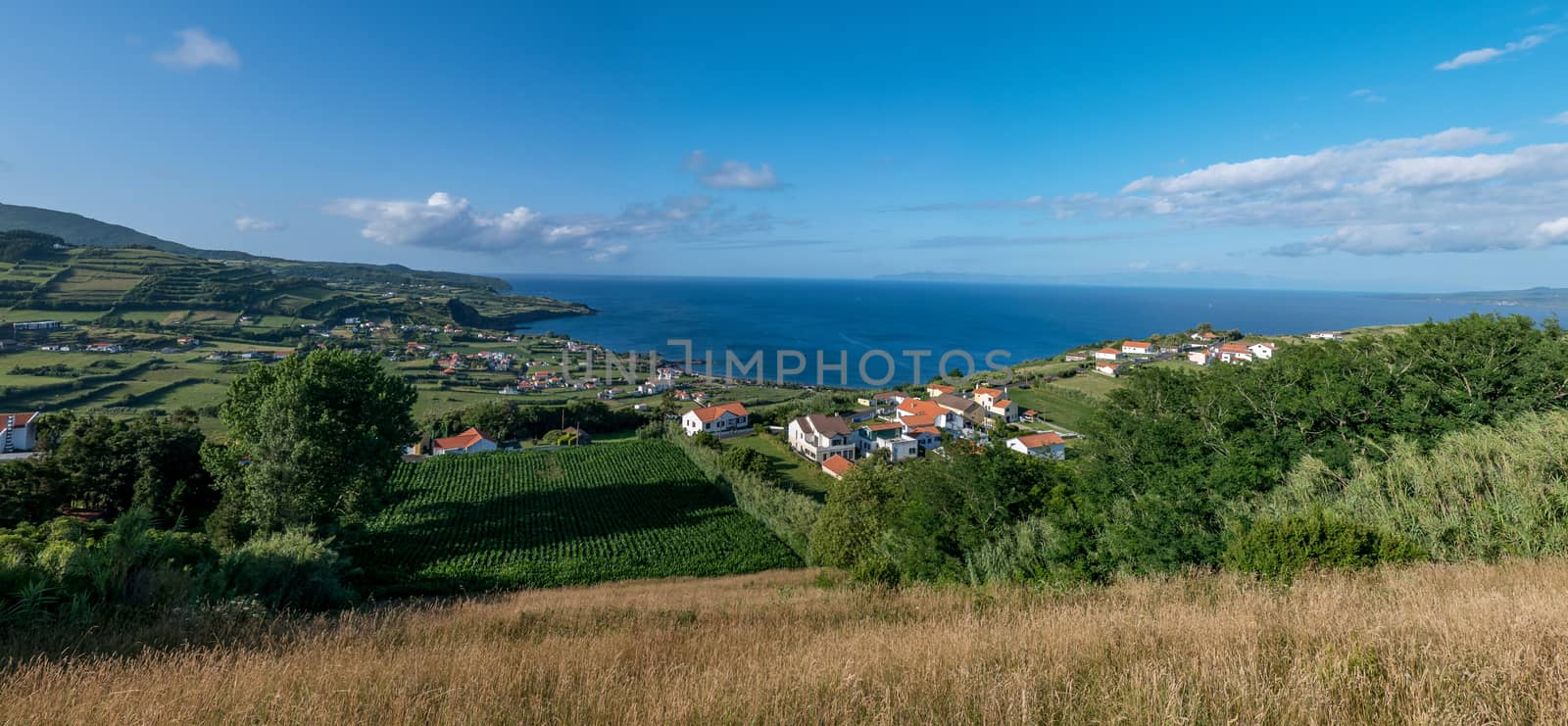 Walk on the Azores archipelago. Discovery of the island of Faial, Azores. Portugal by shovag