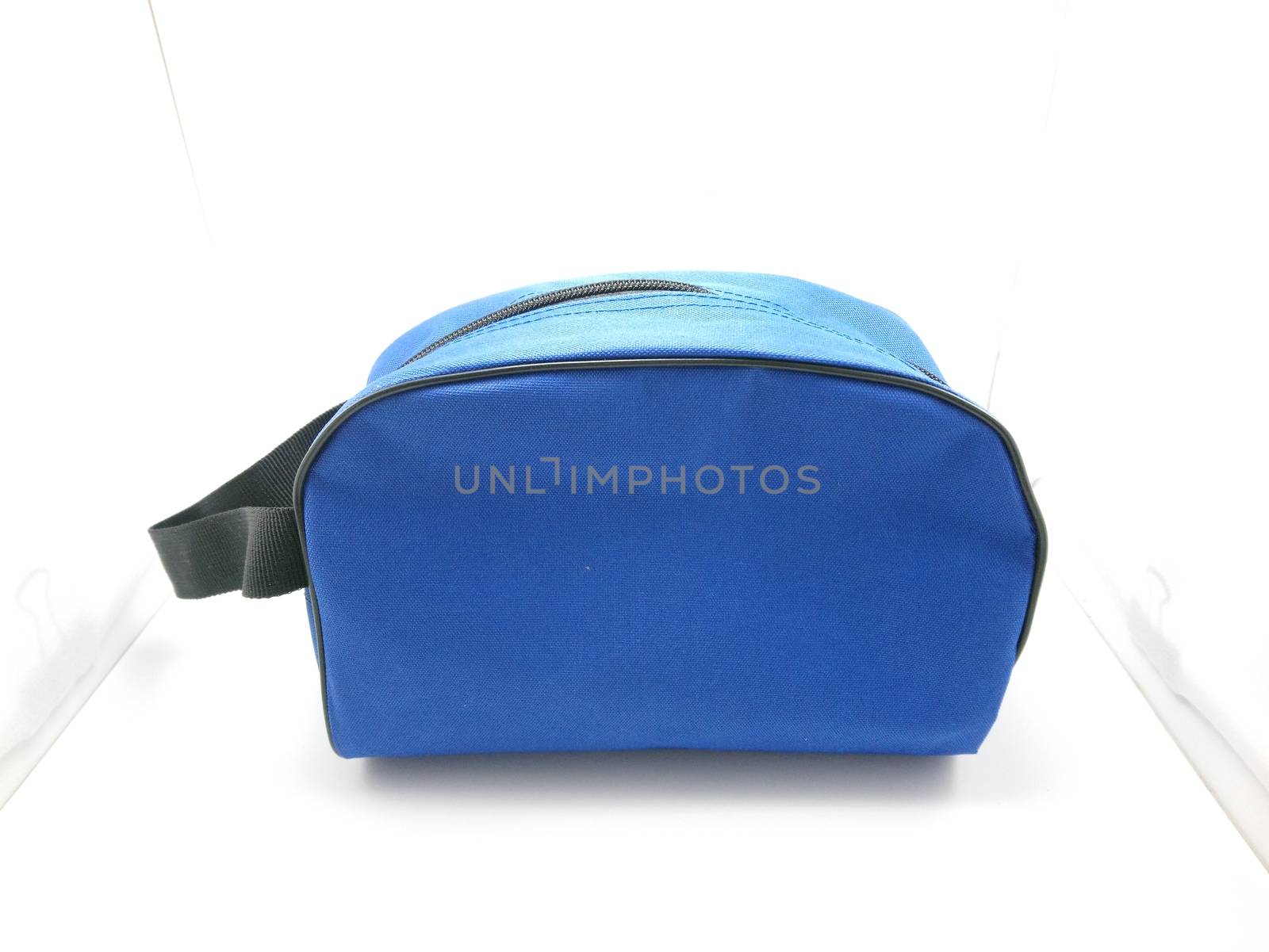 Blue portable hand bag with sling by imwaltersy